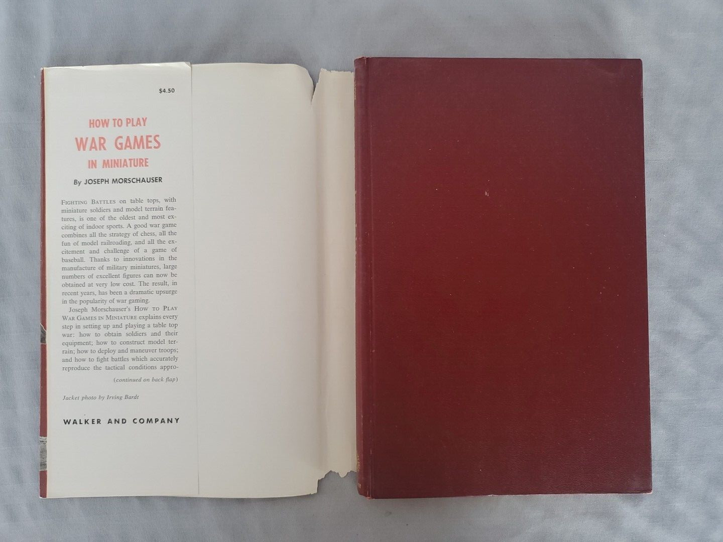 How to Play War Games in Miniature by Joseph Morschauser – Vintage Hardcover