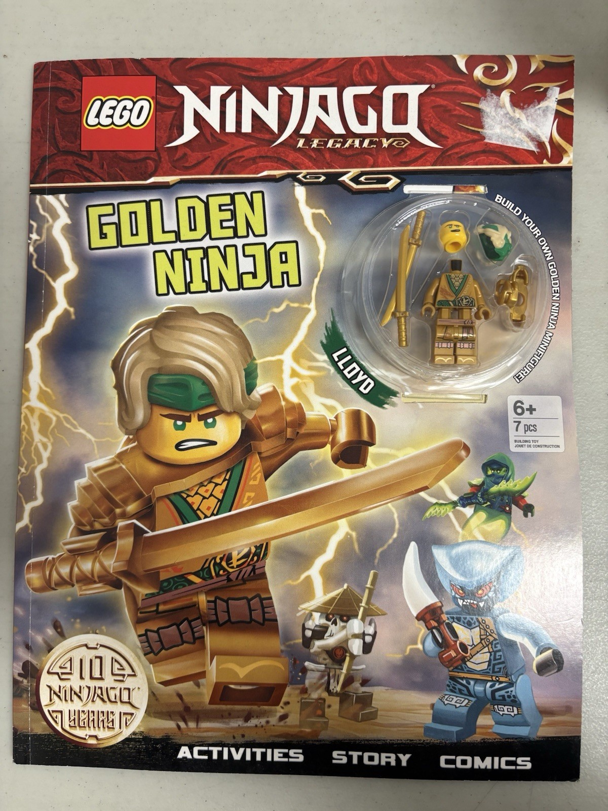 LEGO NINJAGO GOLDEN NINJA 10 NINJAGO Years Activity Book New With Minifigure