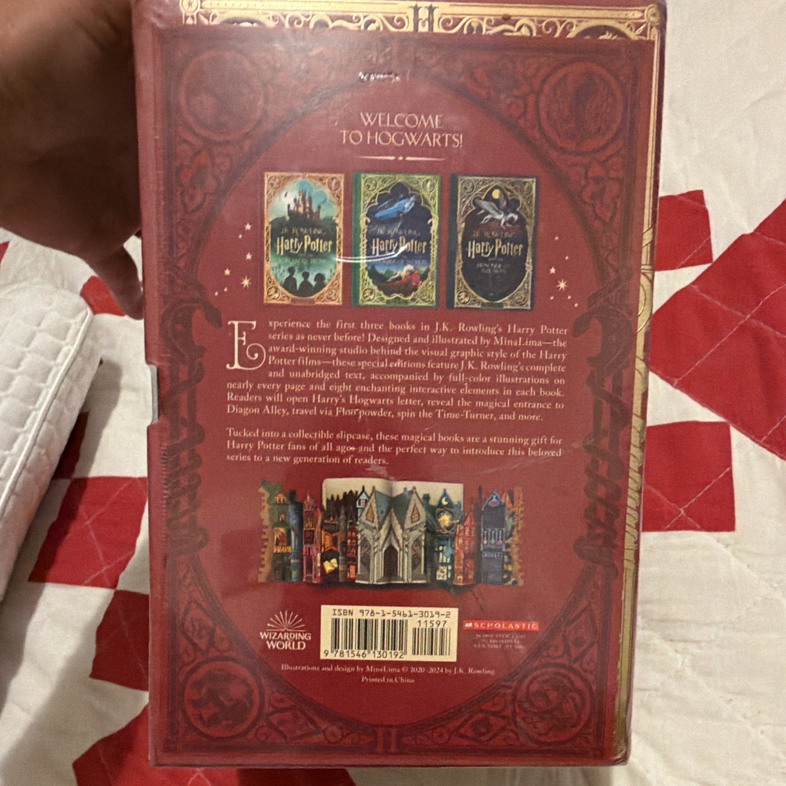 J.K. Rowling Harry Potter Years 1-3 MinaLima Illustrated Hardcover Box Set