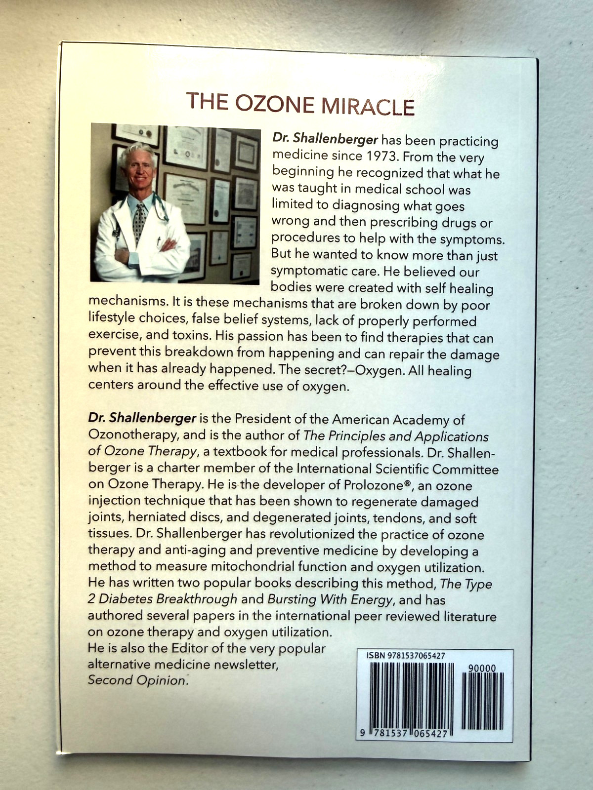 The Ozone Miracle by Dr. Frank Shallenberger – Medical Ozone Therapy PB 2019