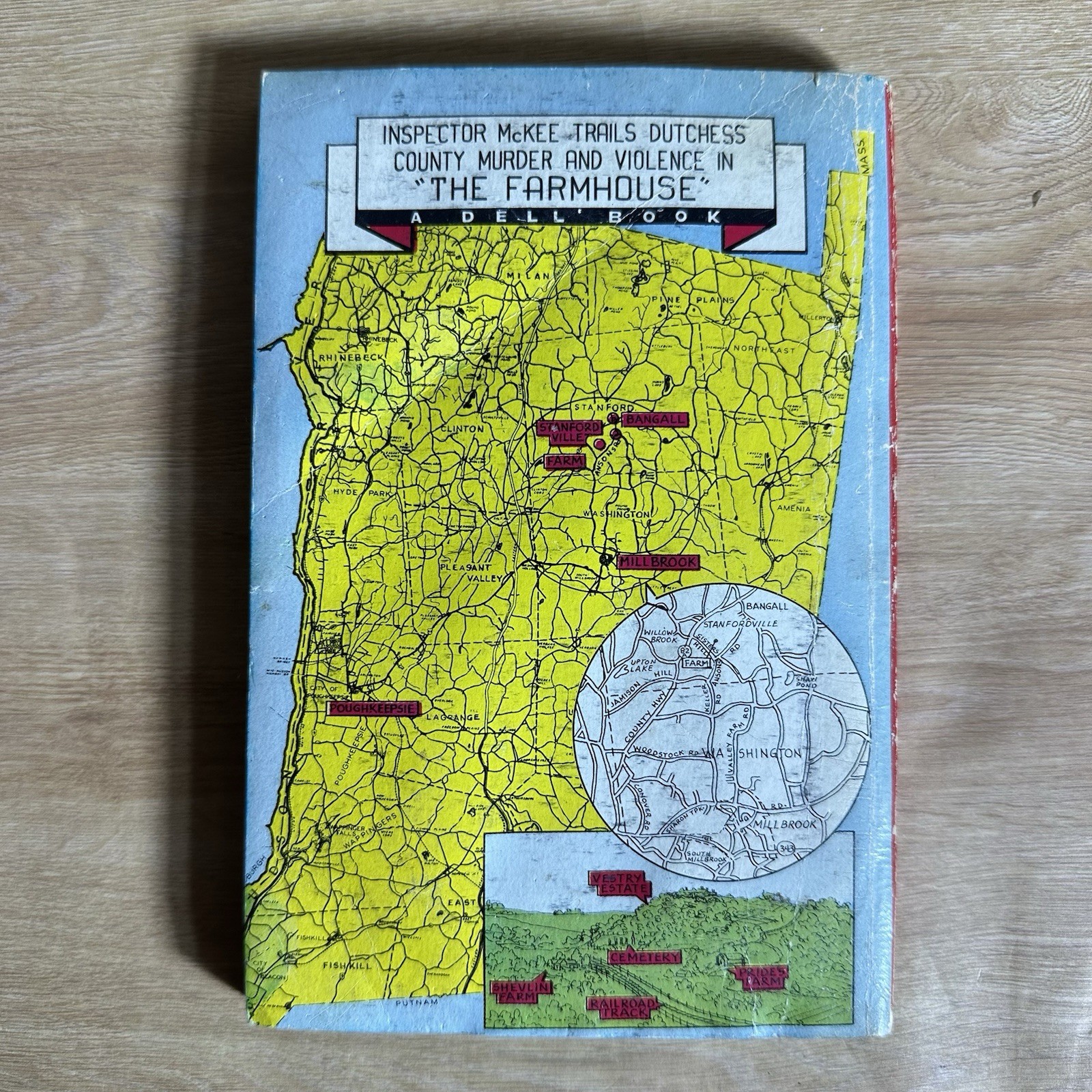 The Farmhouse Helen Reilly Dell Murder Mystery Mapback No. 397 Vintage Paperback