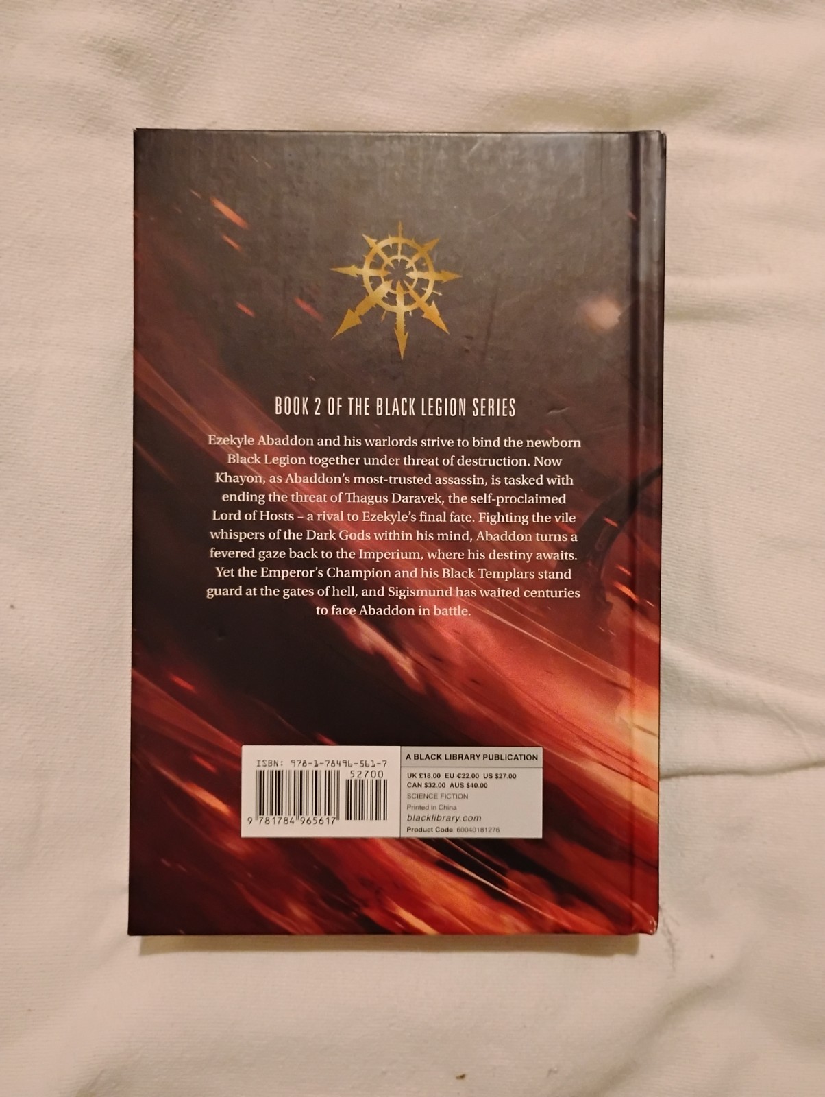 Warhammer 40k – Black Legion by Aaron Dembski Bowden – Hardcover
