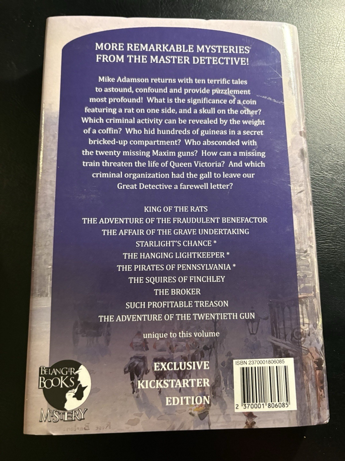 Remarkable Adventures Sherlock Holmes Vol 2 Mike Adamson HC Kickstarter Edition