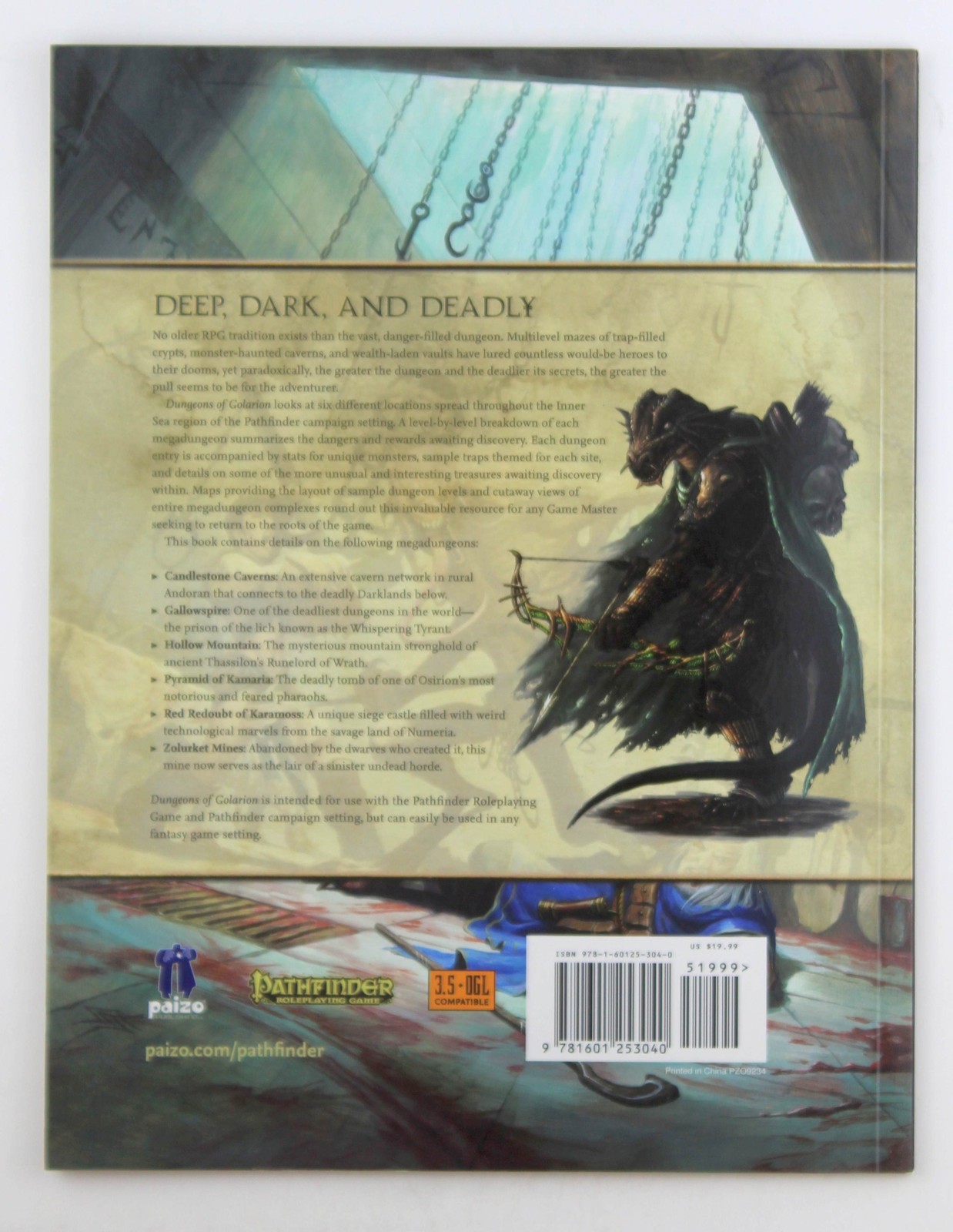 Pathfinder Campaign Setting: Dungeons of Golarion Staff, Paizo Pathfinder Paizo
