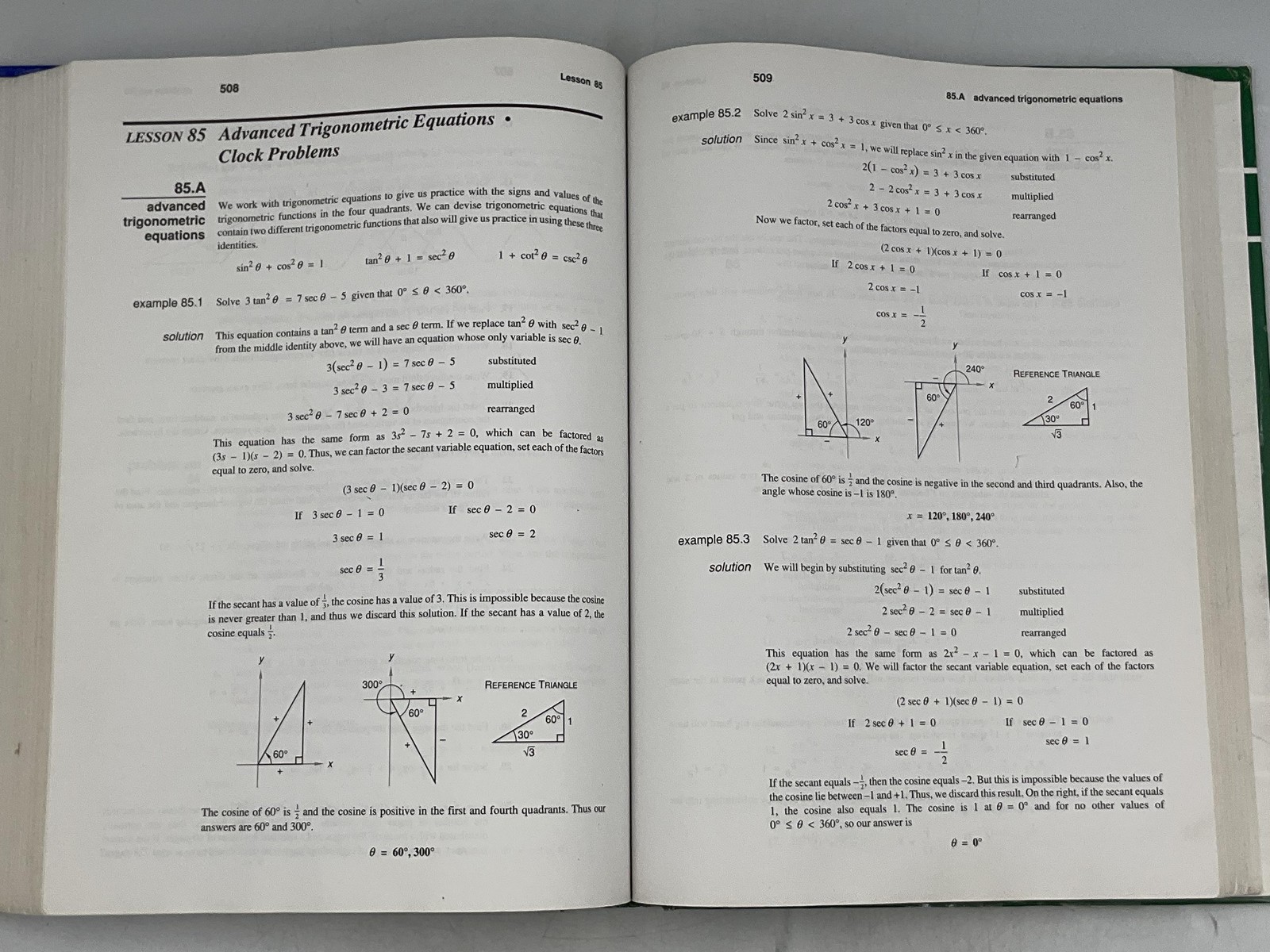 Advanced Mathematics: Incremental Development John H Saxon 1996 HC