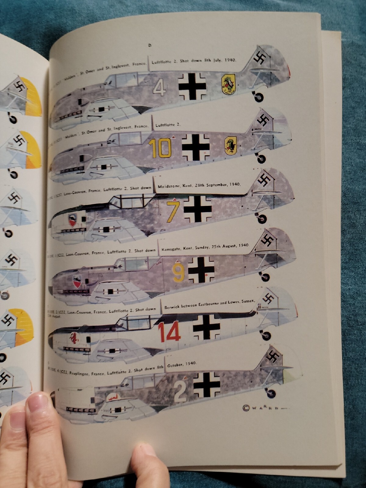 Battle of Britain,Hawker Hurricane. ARCO-AIRCAM AVIATION SERIES No 13
