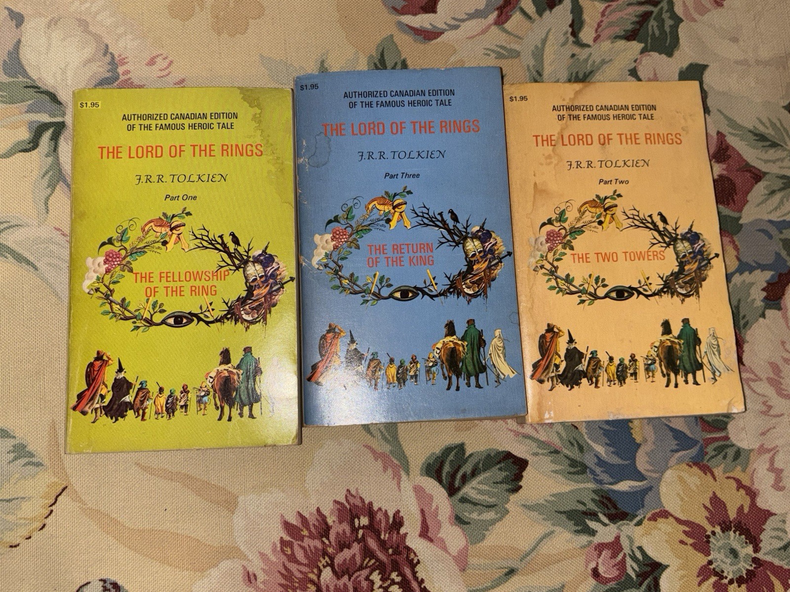 The Lord Of The Rings Methuen J. R. R. Tolkien Canadian Edition Set 1975