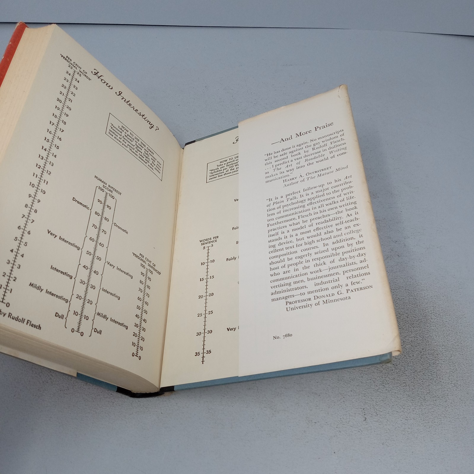 The Art of Readable Writing: 1949 Harper & Row Hardcover by Rudolf Flesch