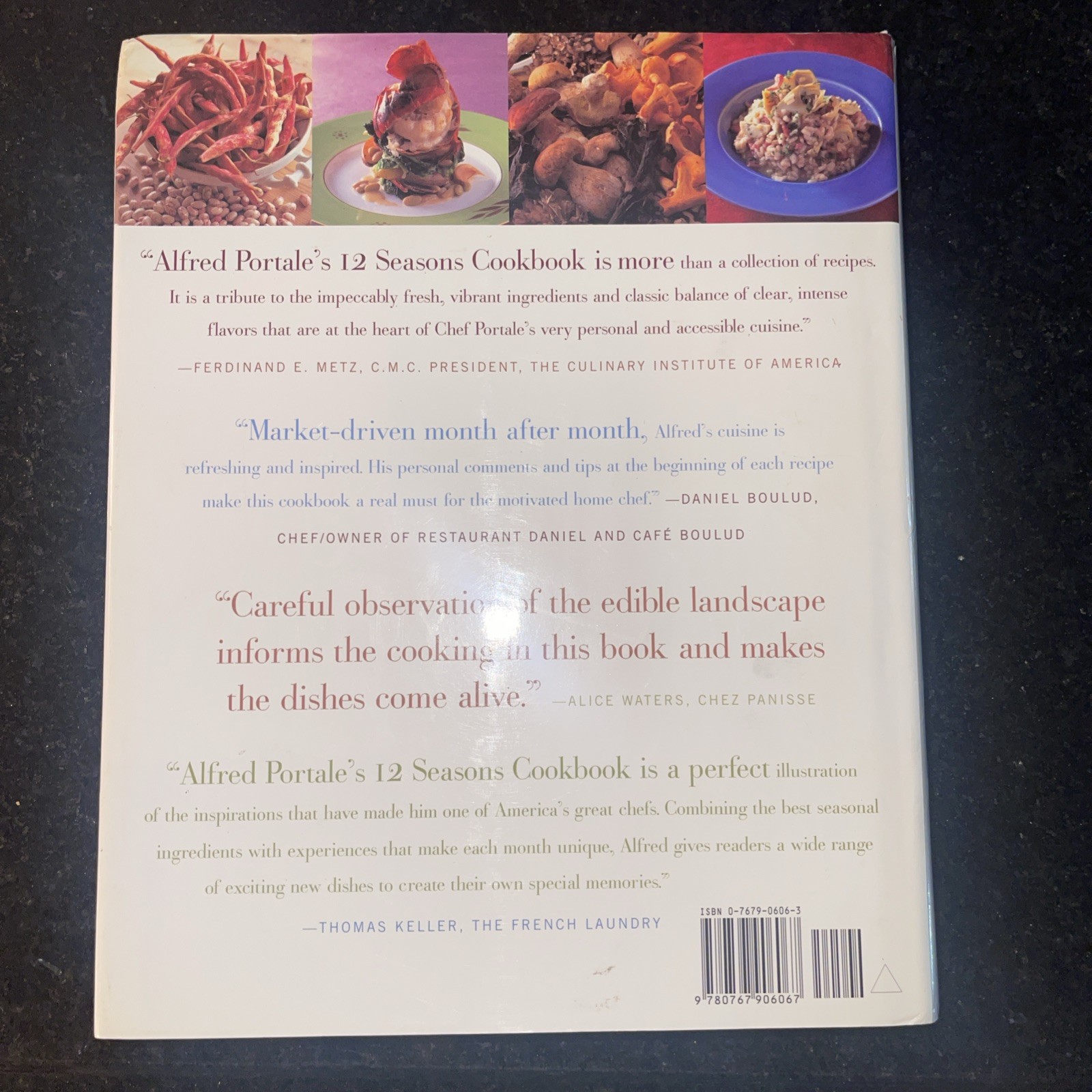 Alfred Portale’s 12 Seasons Cookbook copyright 2000 436 pages READ LIKE NEW
