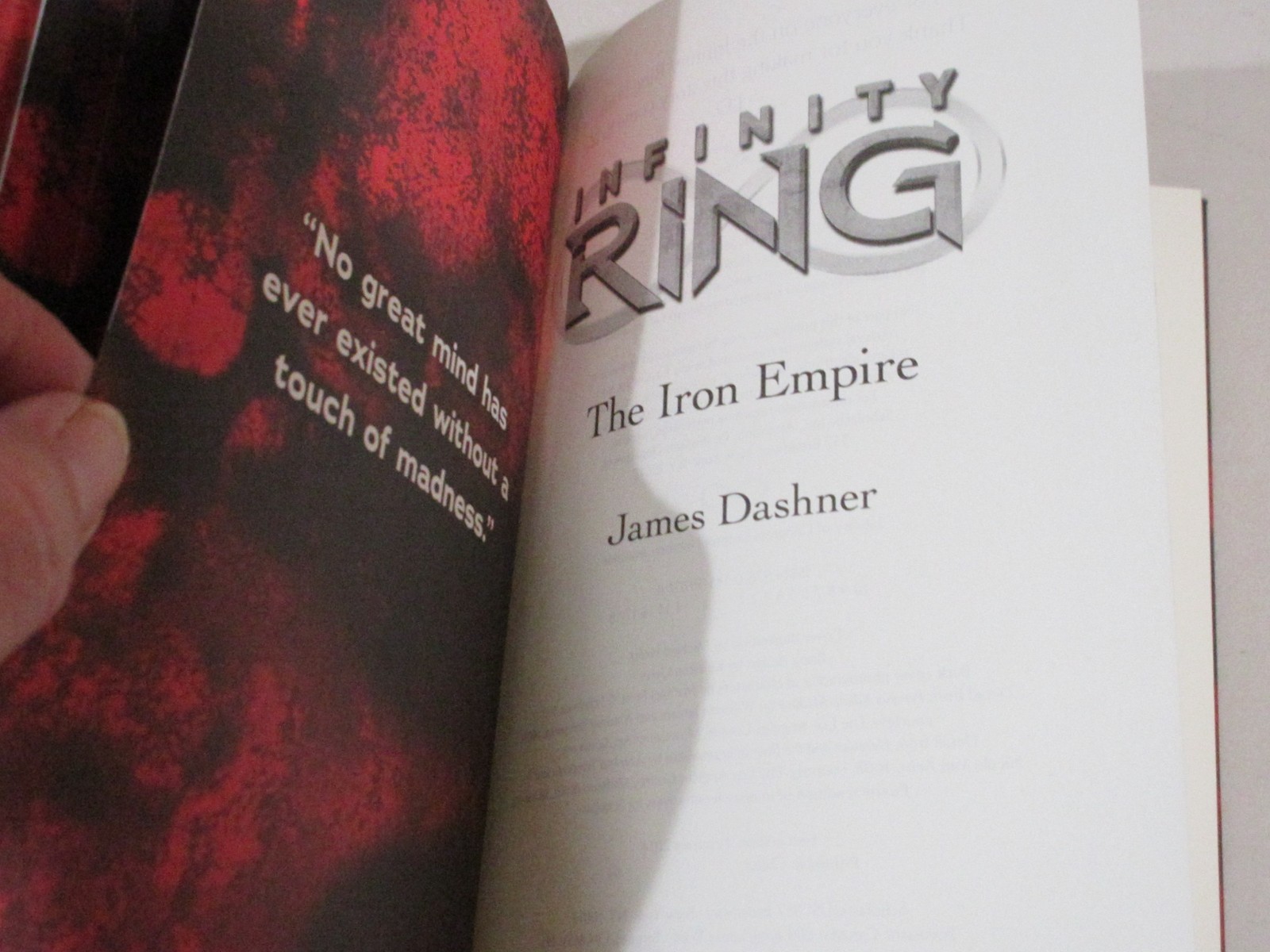 Iron Empire (Infinity Ring, Book 7) by James Dashner (2014, Box or Slipcased…