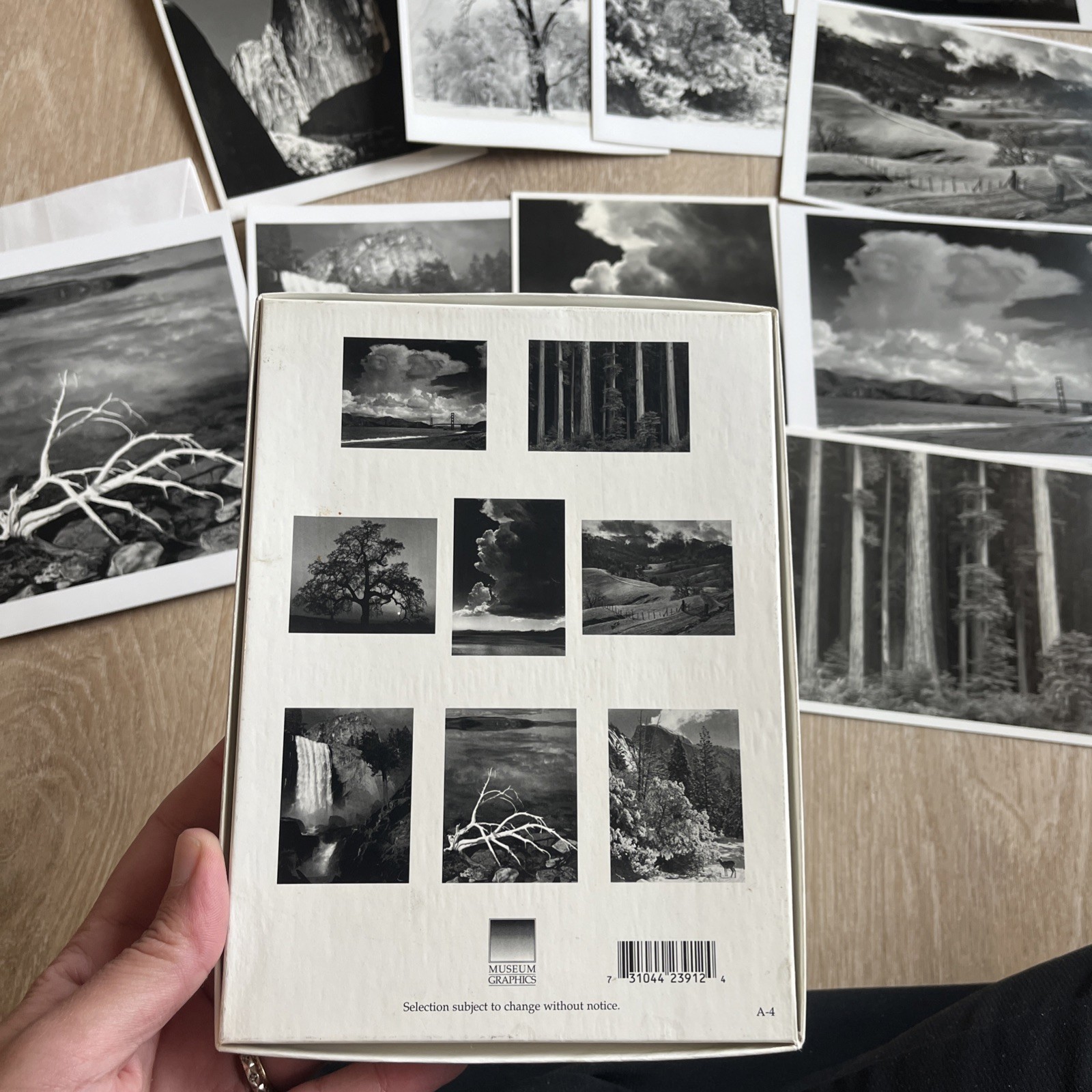 Vtg Ansel Adams Estate Lot 8p Book Collection Boxed Greeting Cards National Park
