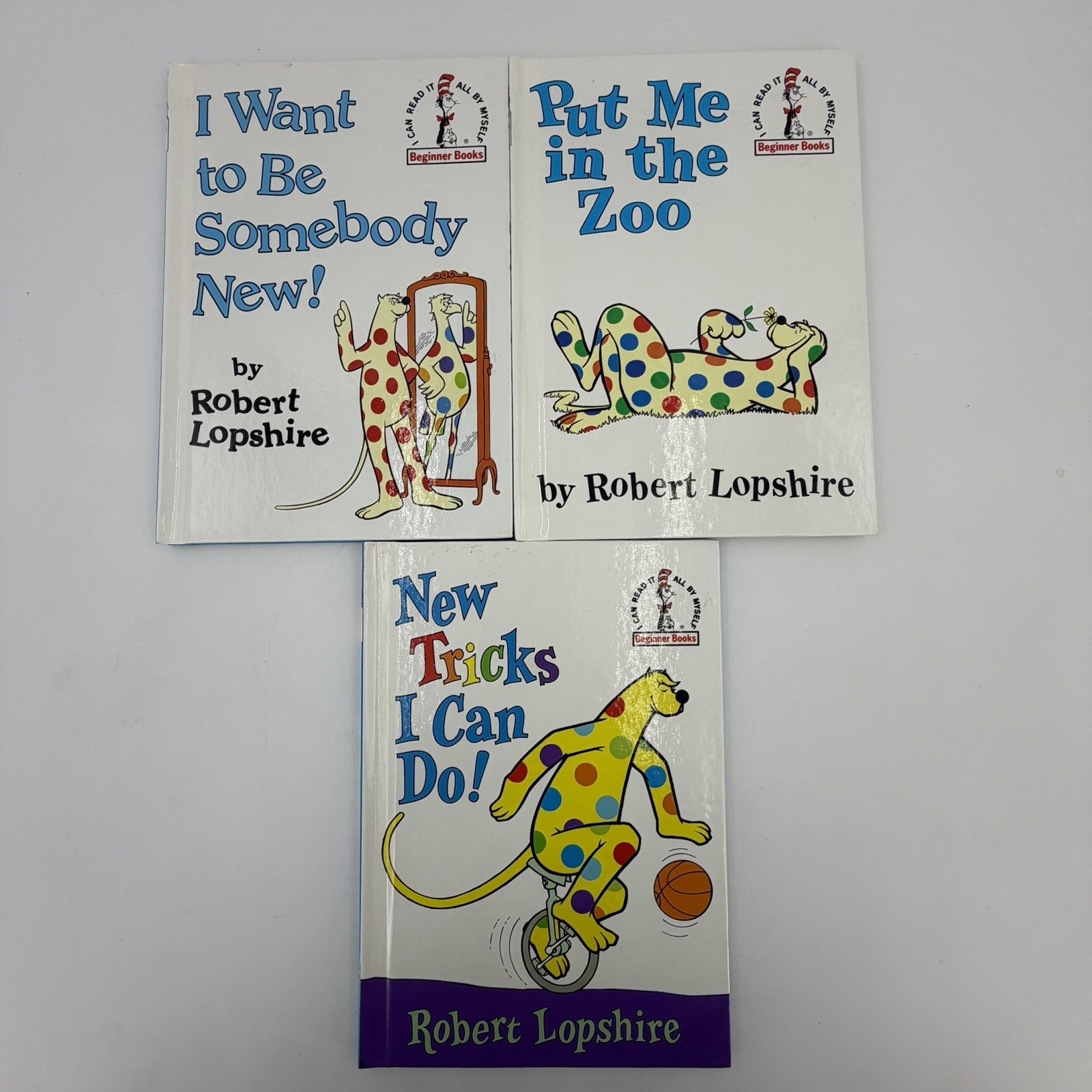 New Hardcover Lot 3 Put Me in the Zoo / Somebody New Dr Suess Beginners Books