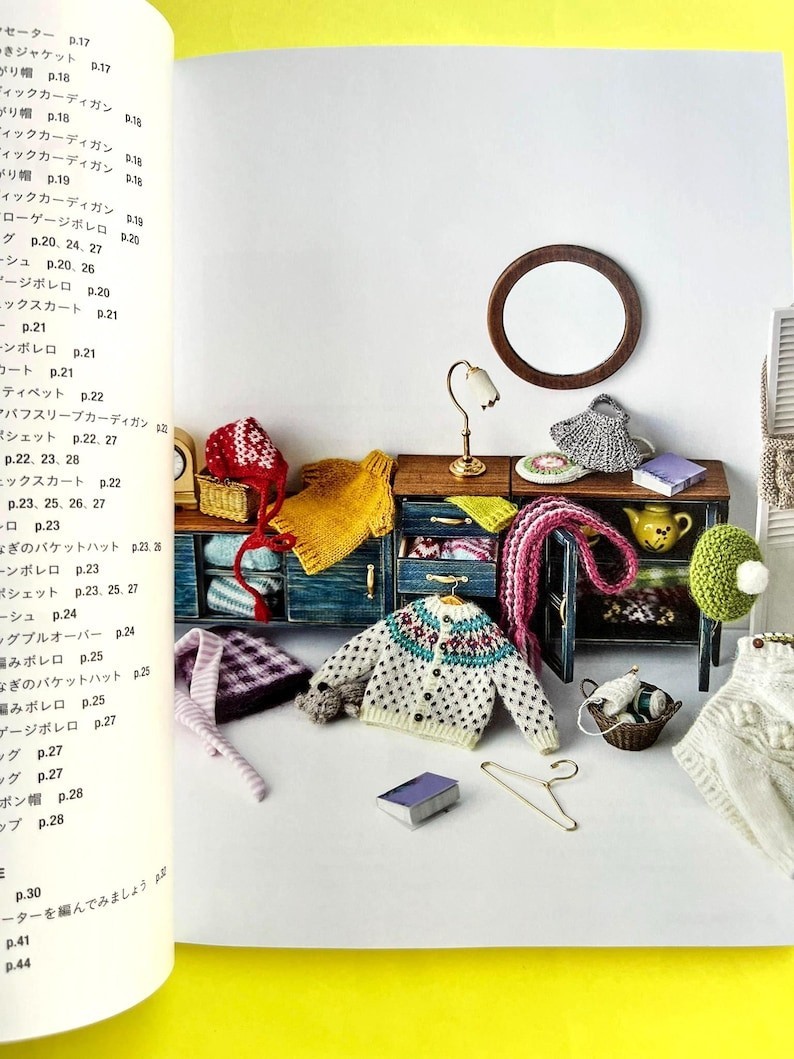 Japanese Doll Knitting Book – 80 Knit & Crochet Patterns for 20–22cm Dolls