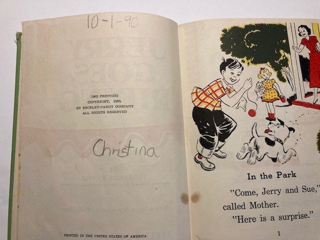 1962 Jerry Goes Riding HC Easy To Read Children’s Book Benefic Press
