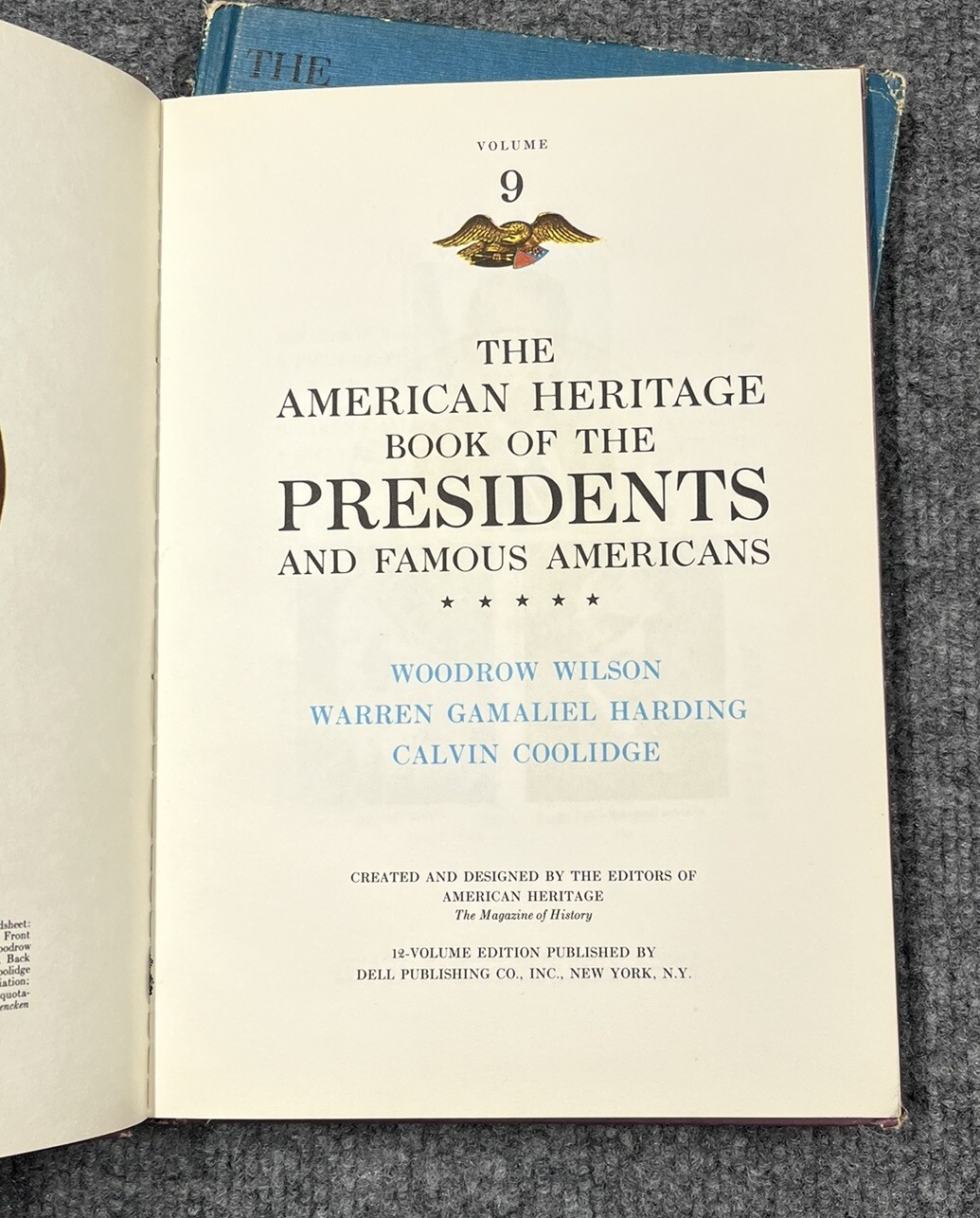 American Heritage Book of Presidents and Famous Americans LOT of 4