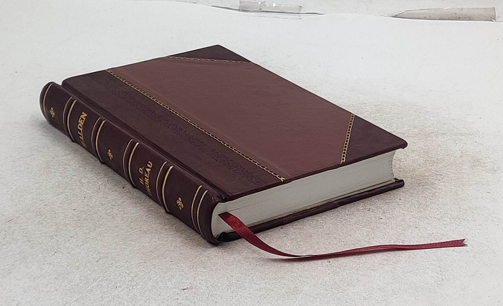 Walden or Life in the woods 1908 by Henry David Thoreau [Leather Crafted]