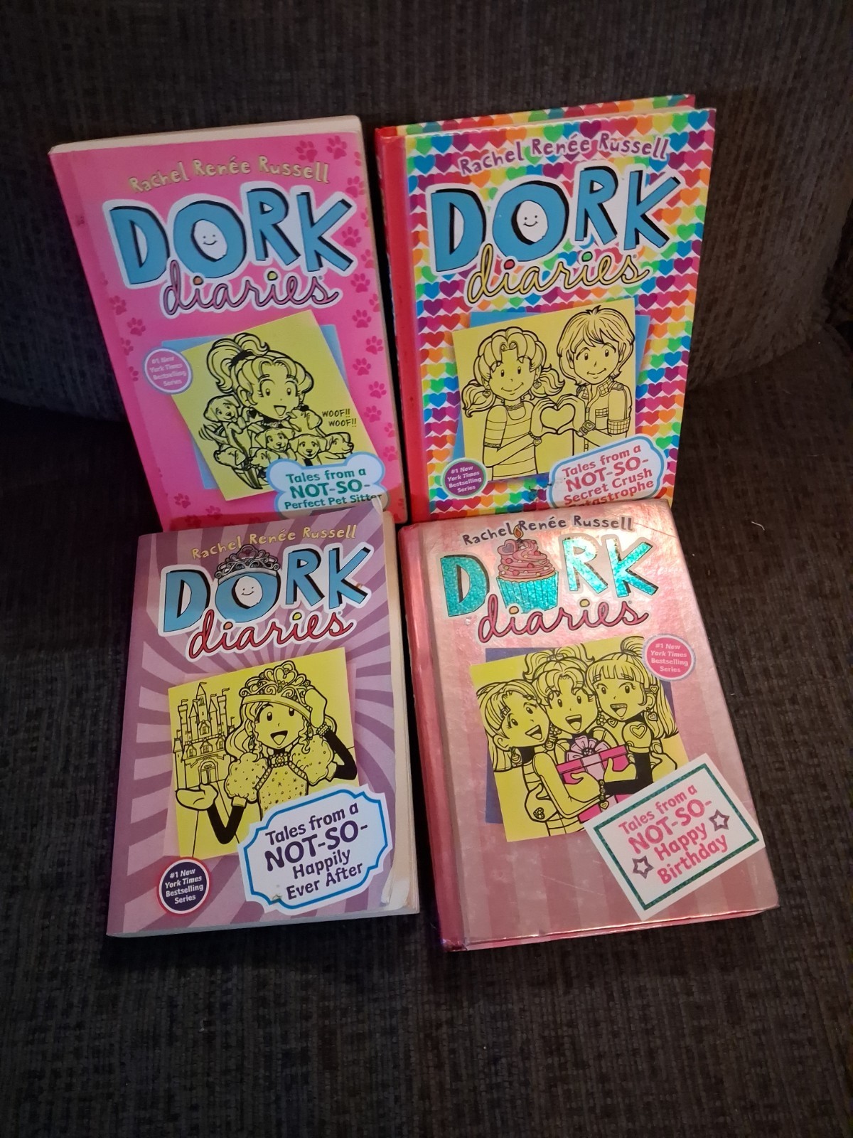 Dork Diaries Set Of 4 Books 8, 10, 12, 13 Rachel Renee Russell