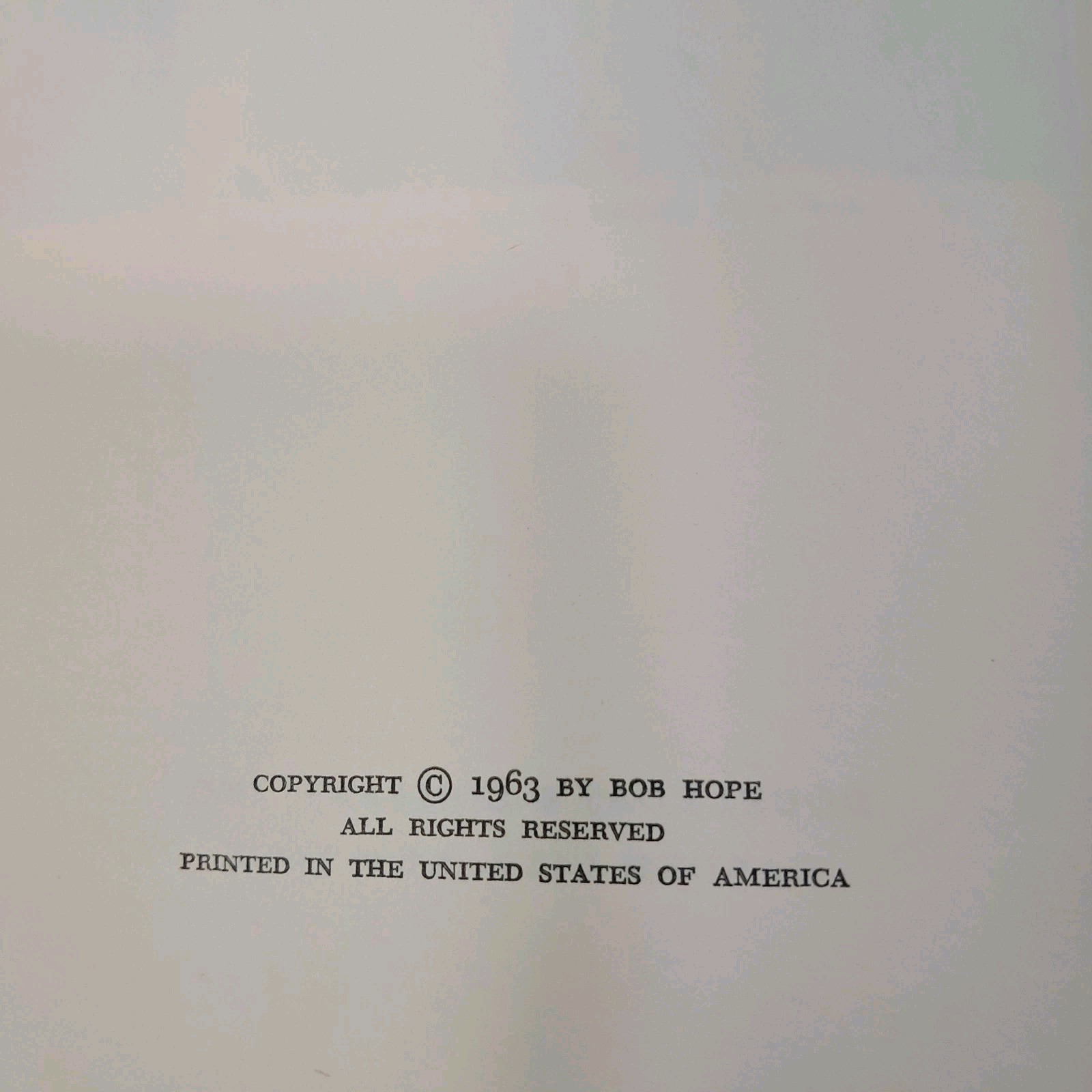 1963 BOB HOPE I Owe Russia $1200 1st Edition Hardcover Book W/ Dust Jacket Vtg