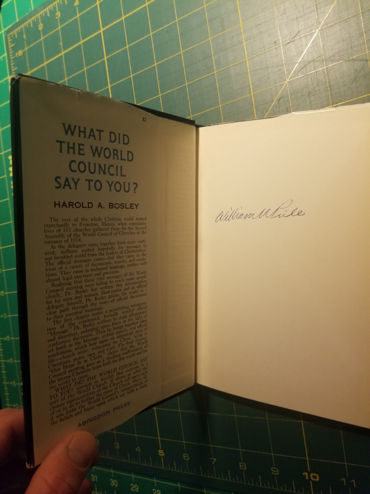What Did the World Council Say to You? by Harold A. Bosley