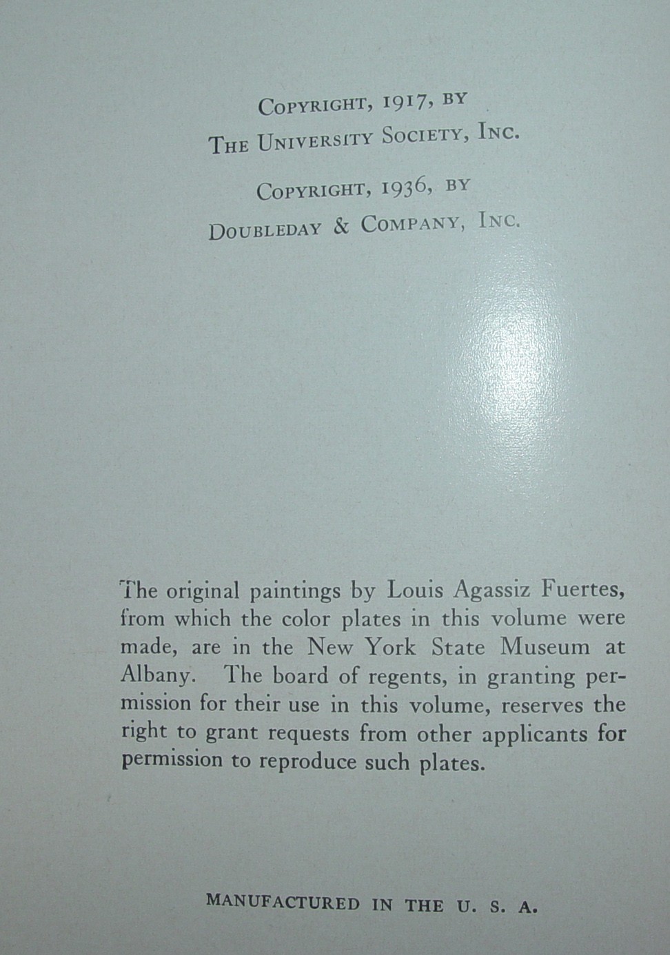 1936 ed. Beautifully Illustrated “BIRDS OF AMERICA” 258 pages Hardcover Book