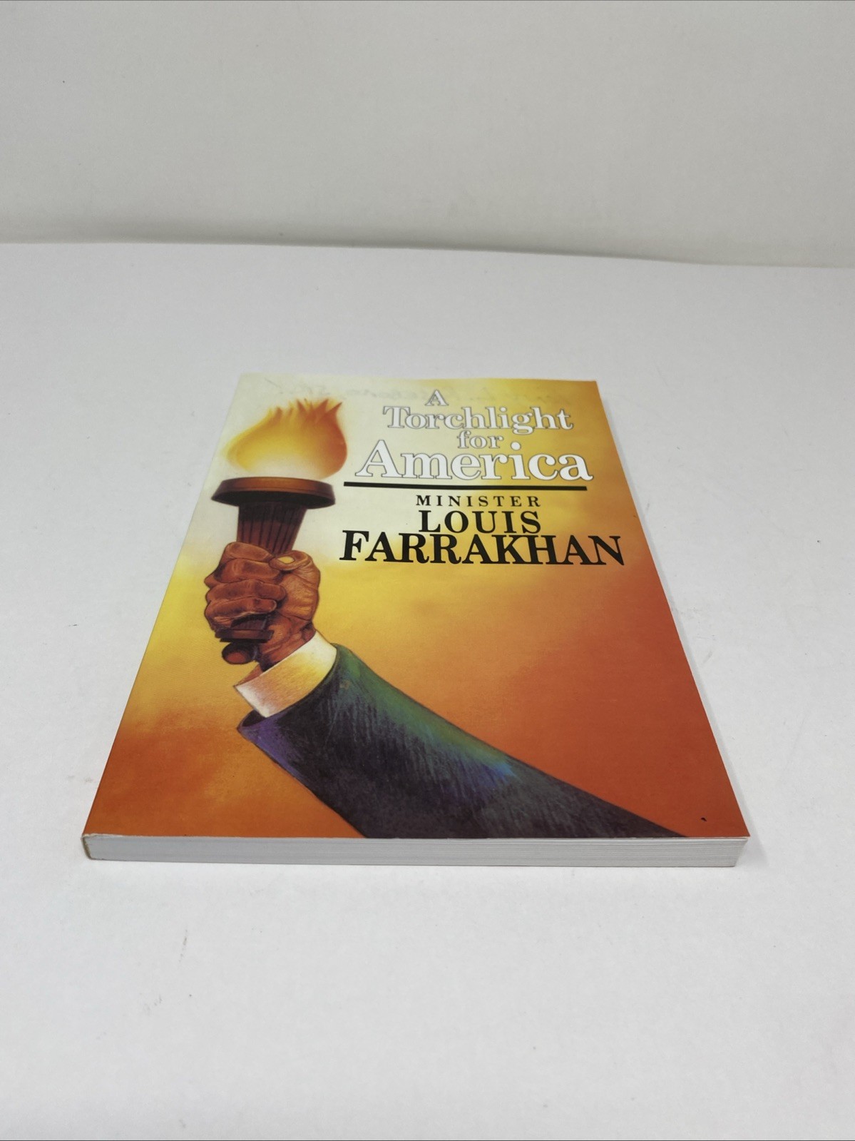 Torchlight for America Louis Farrakhan Paperback Clean Pages Name Inside Covers