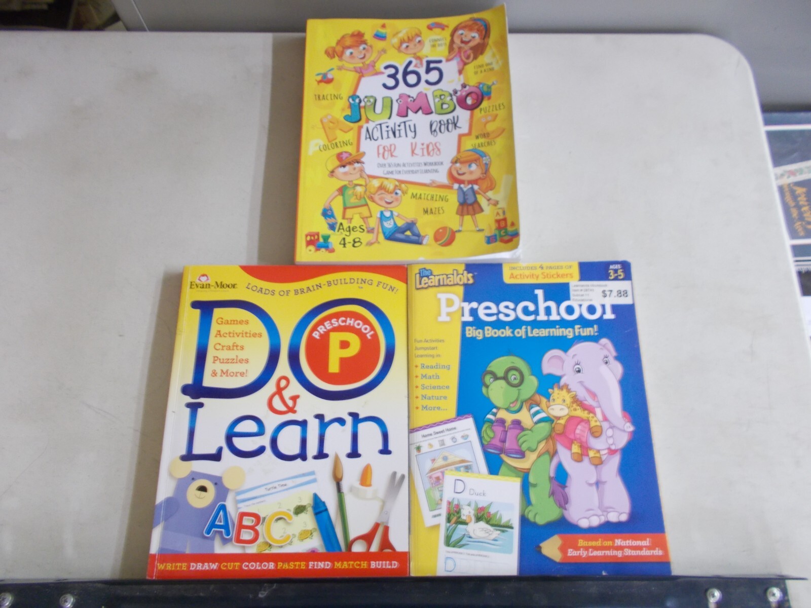 18 PRESCHOOL WORKBOOK KINDERGARTEN EARLY LEARNING SOME PAGES ARE WORKED