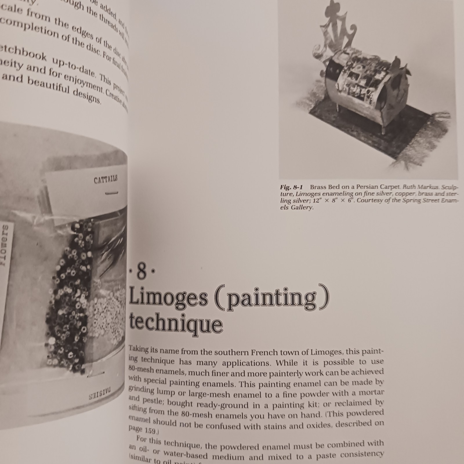 Vtg. Arts & Crafts Book ENAMELS, ENAMELING, ENAMELISTS Glenice Matthews Hc 1984