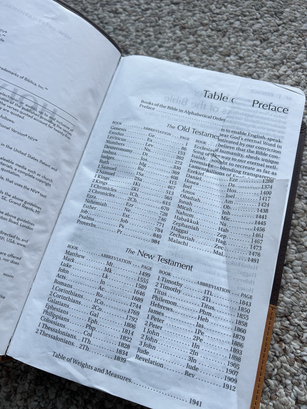 ⭐️Zondervan NIV Large Print Bible-Holy Bible-Leathersoft-Italian Duotone-READ⭐️