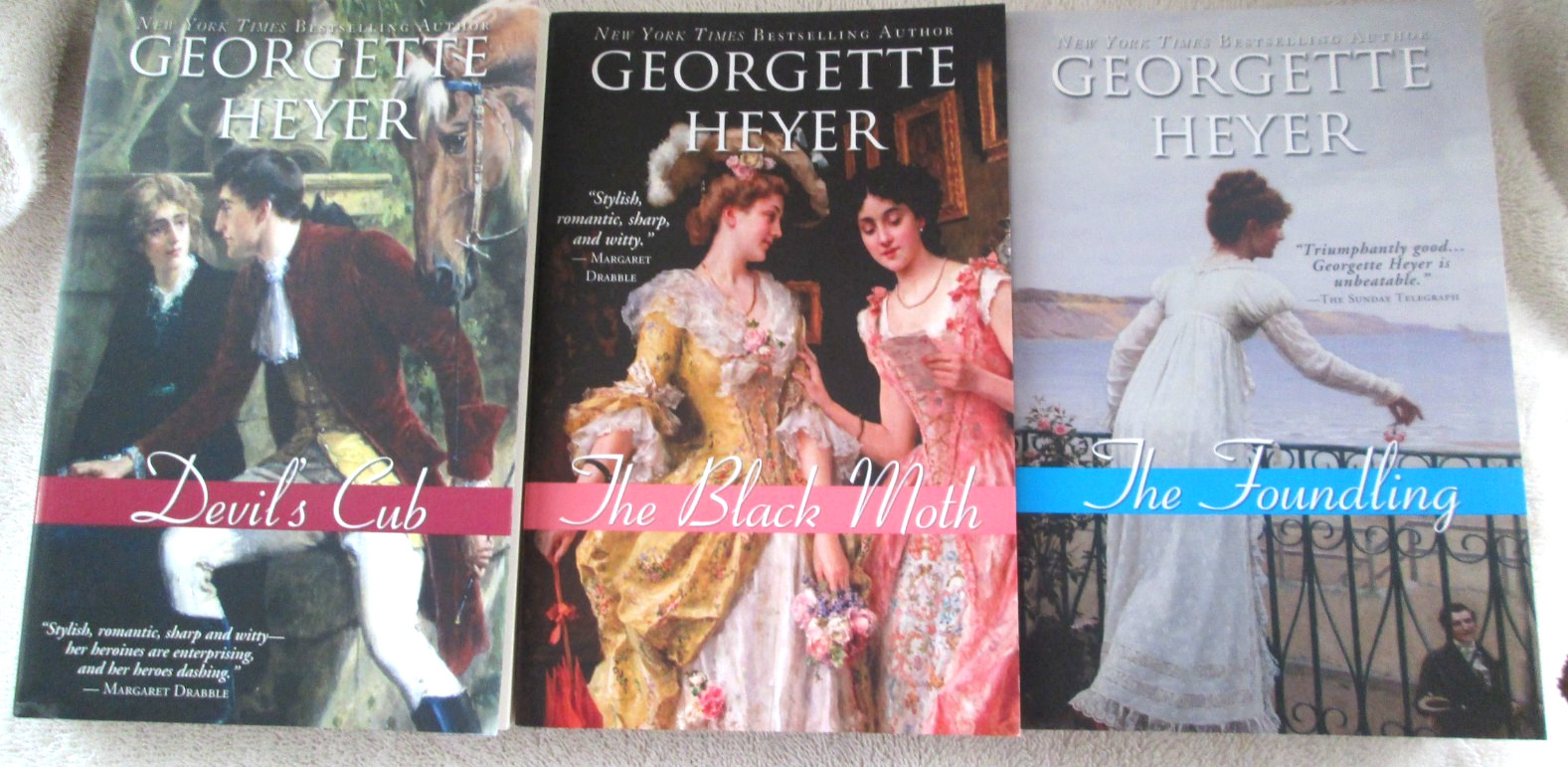 Georgette Heyer LOT of 3 PB Books From 2009 / Very Good Condition / 1st Ed PBs