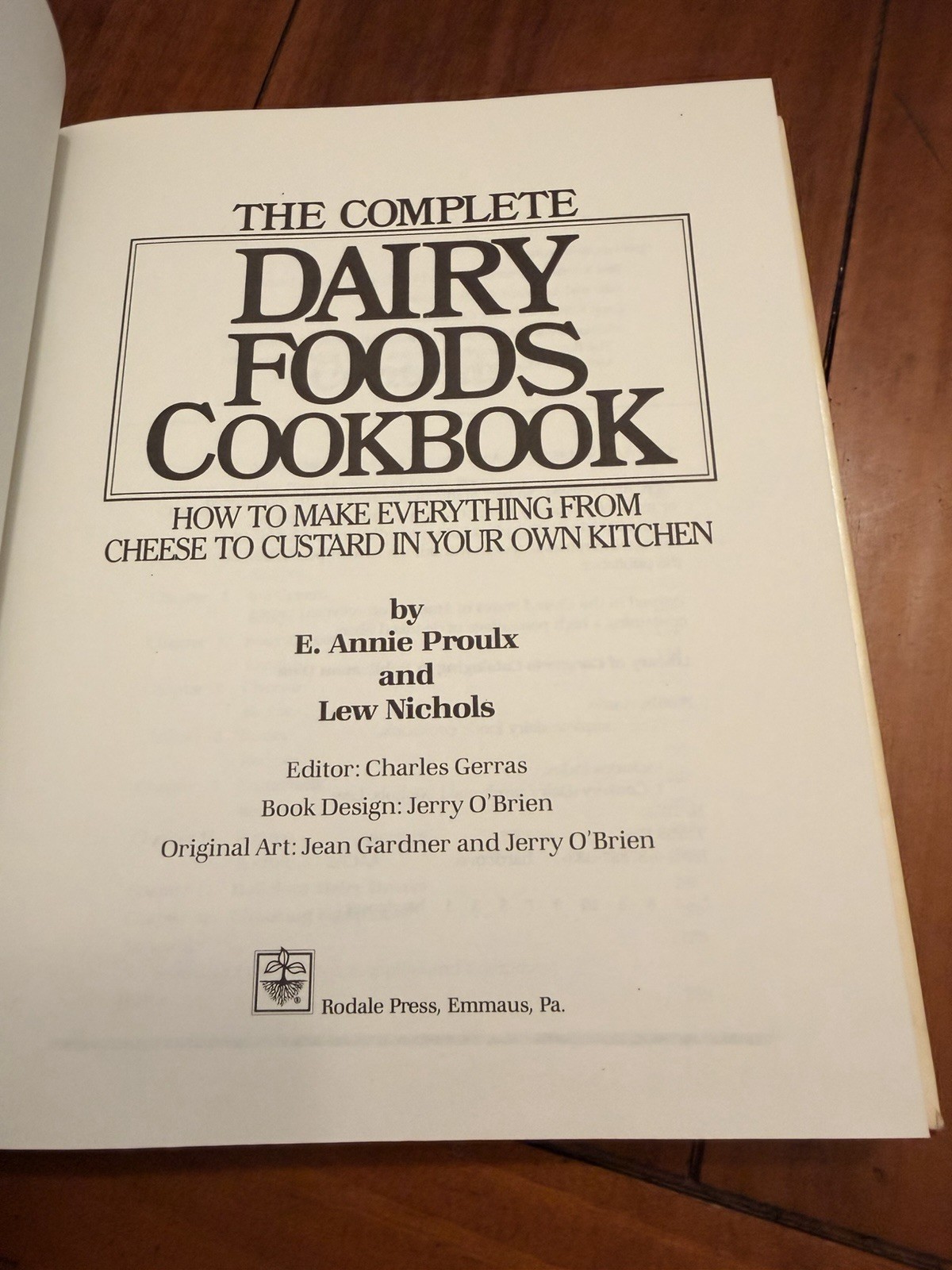 Foods Cookbook 1st Printing 1982 E. Annie Proulx Rodale Hardcover