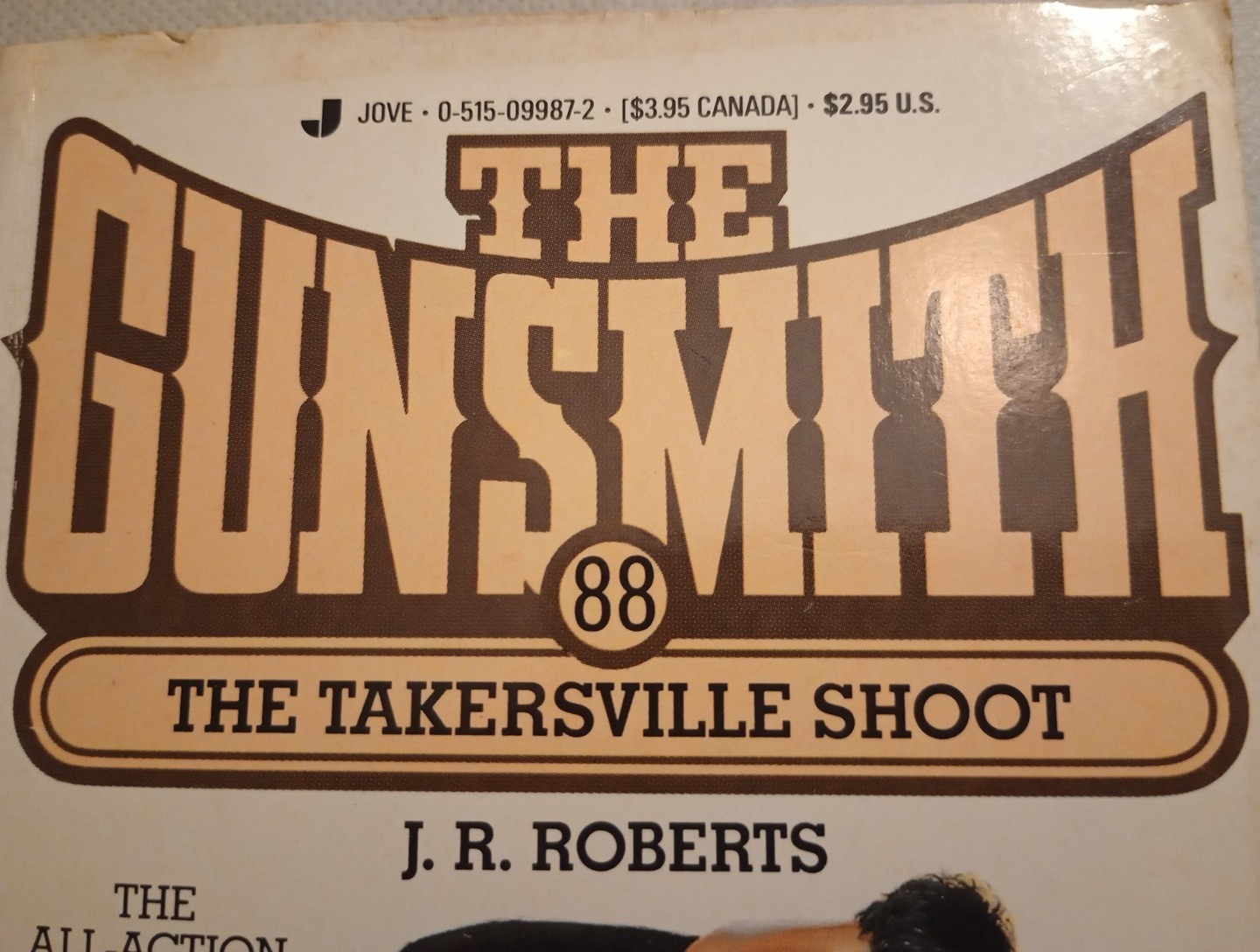 THE GUNSMITH #88 The TAKERSVILLE SHOOT by J. R. Roberts (1989 Paperback) Jove