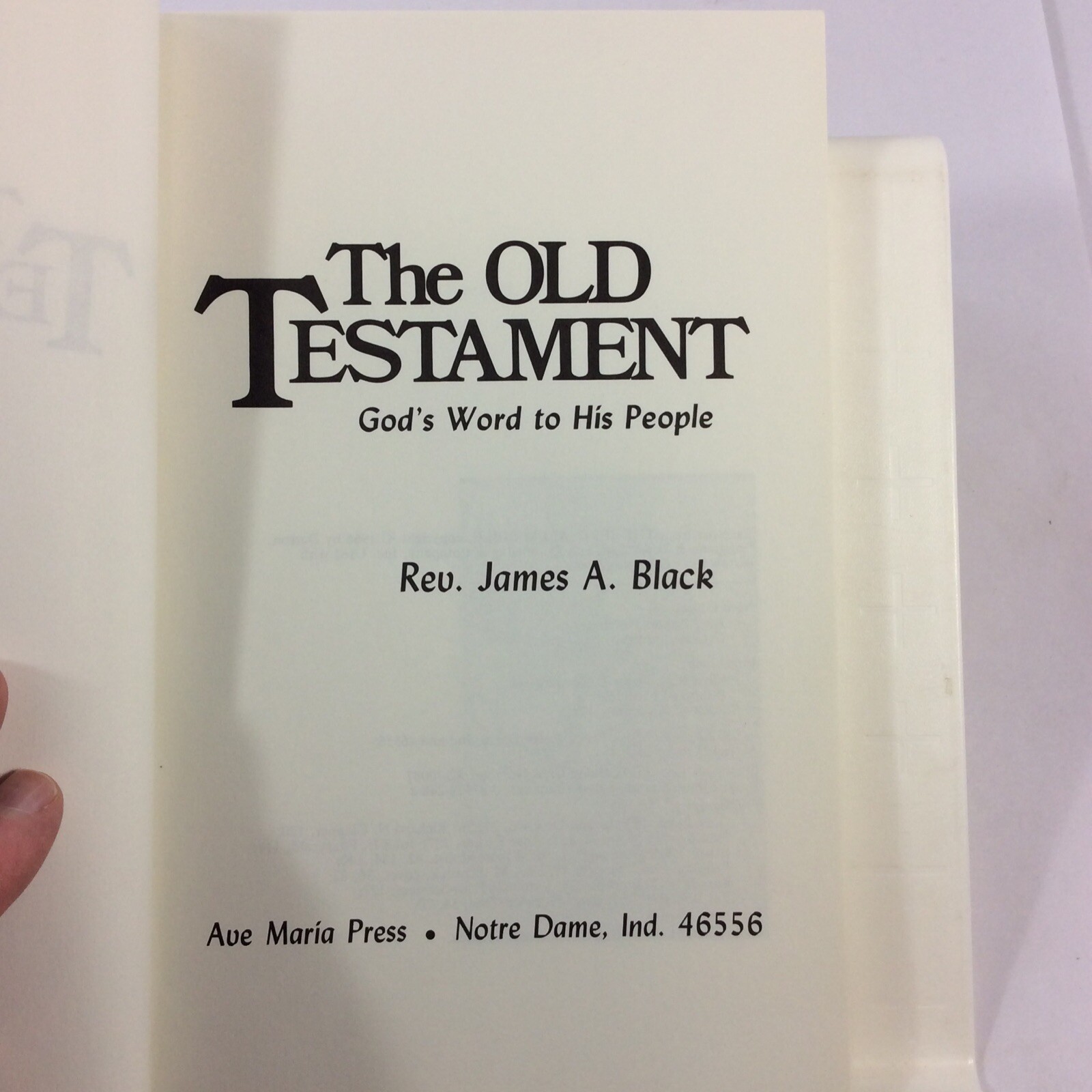 The Old Testament Gods Word To His People 1982 Vintage Book Ave Maria Press