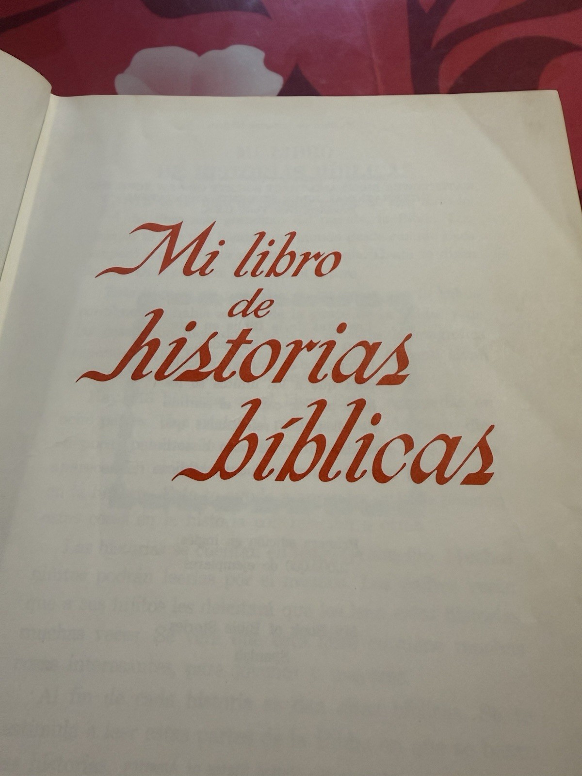 Mi Libro de Historias Biblicas (My Book of Bible Stories Spanish) 1978 HC