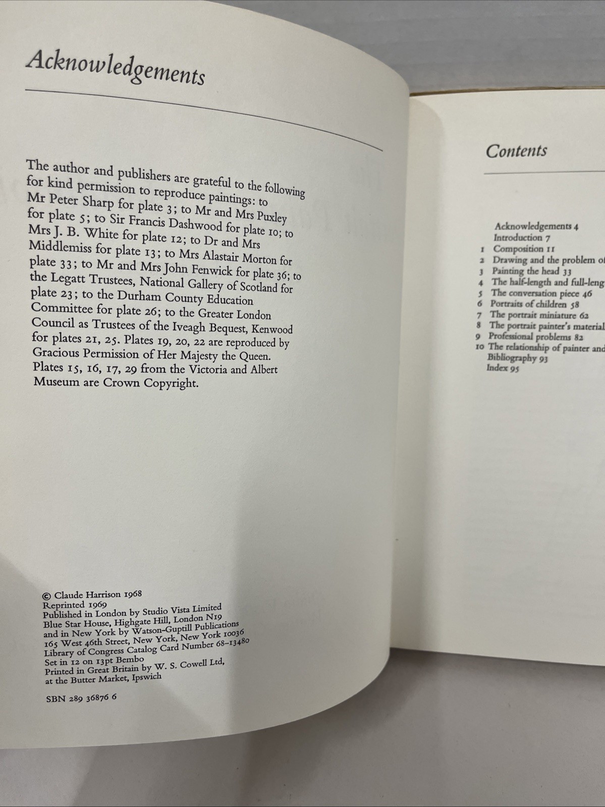 The Portrait Painter’s Handbook by Claude Harrison