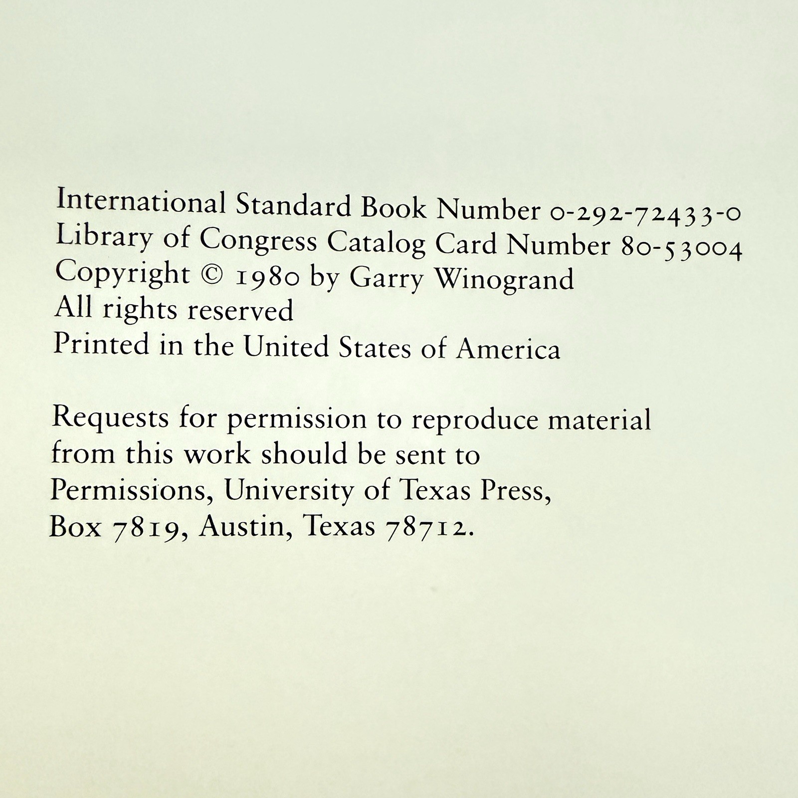 Garry Winogrand Stock Photographs Fort Worth Fat Stock Show Rodeo First Edition