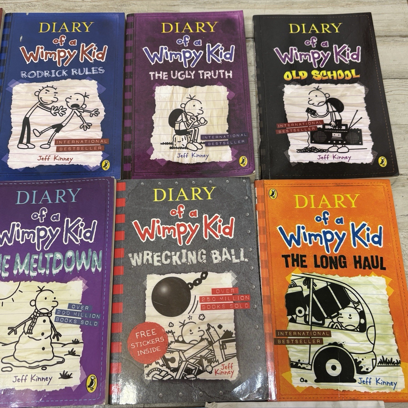 Lot Of 14 Diary of Wimpy Kid Books Movie Diary Rowley Jefferson Kinney