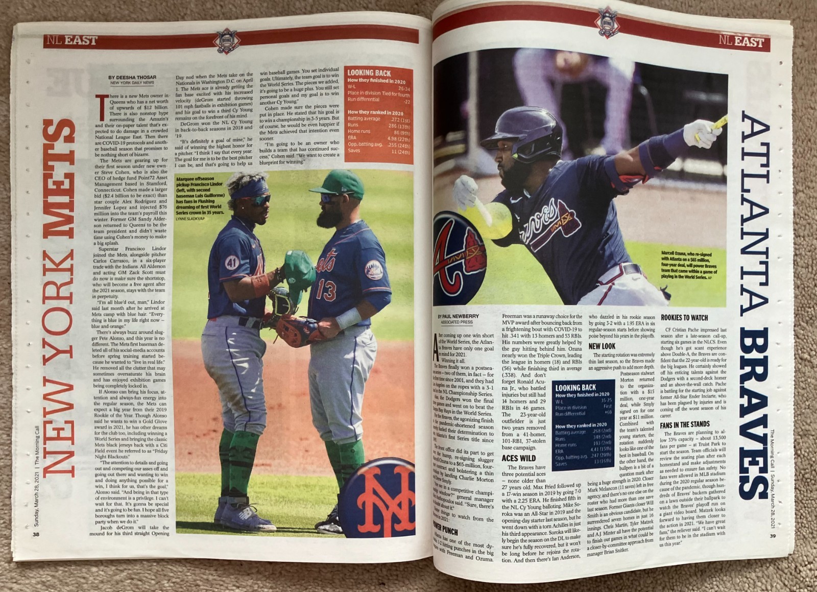 2021 MLB Philly area Section All the teams players, previews, & predictions