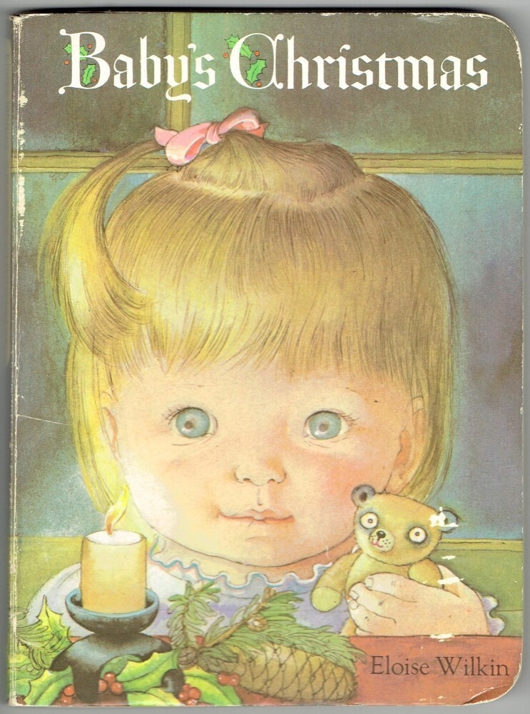 Vintage 80s Random House Children’s Board Book BABY’S CHRISTMAS Eloise Wilkin