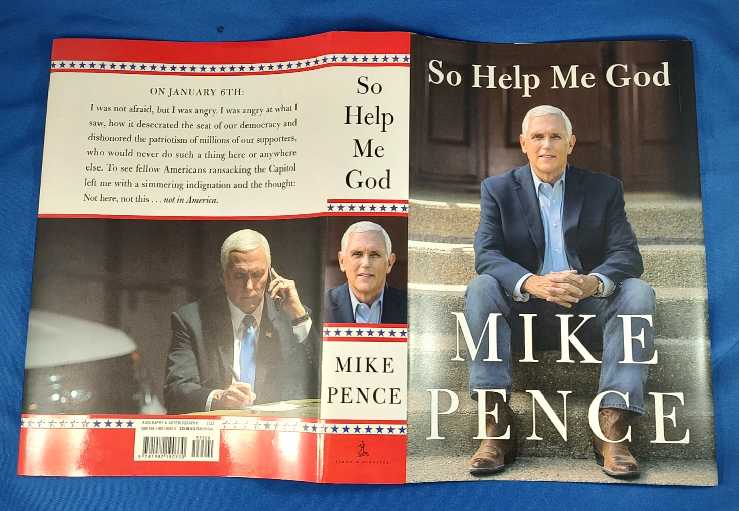 So Help Me God by Mike Pence Signed HC/DJ w/COA – Fine