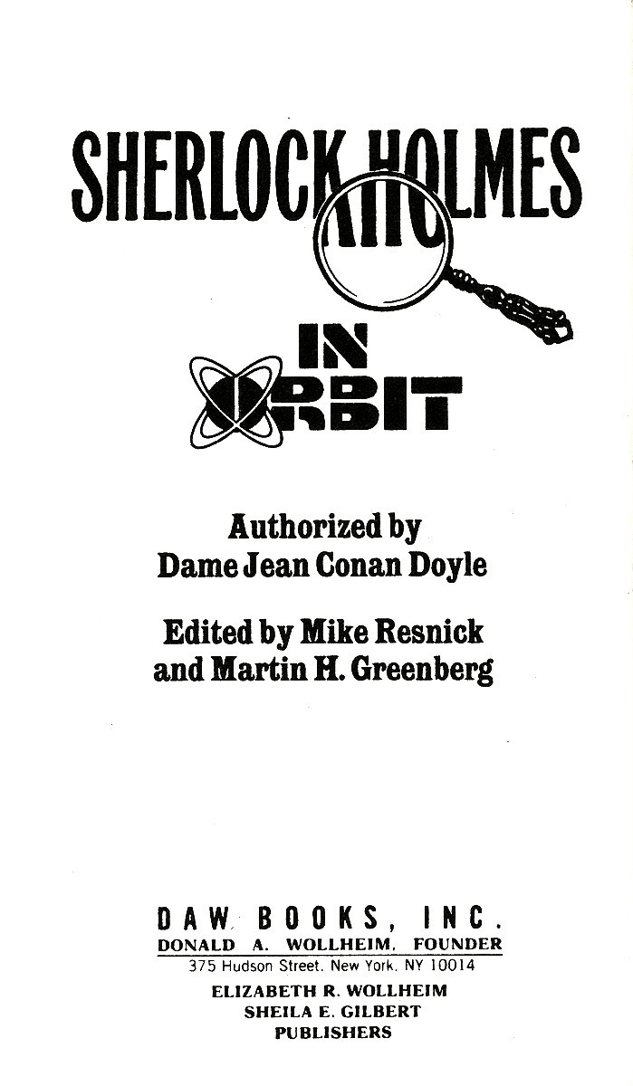 Sherlock Holmes in Orbit, Mike Resnick Martin H. Greenberg PB Good 9780886776367