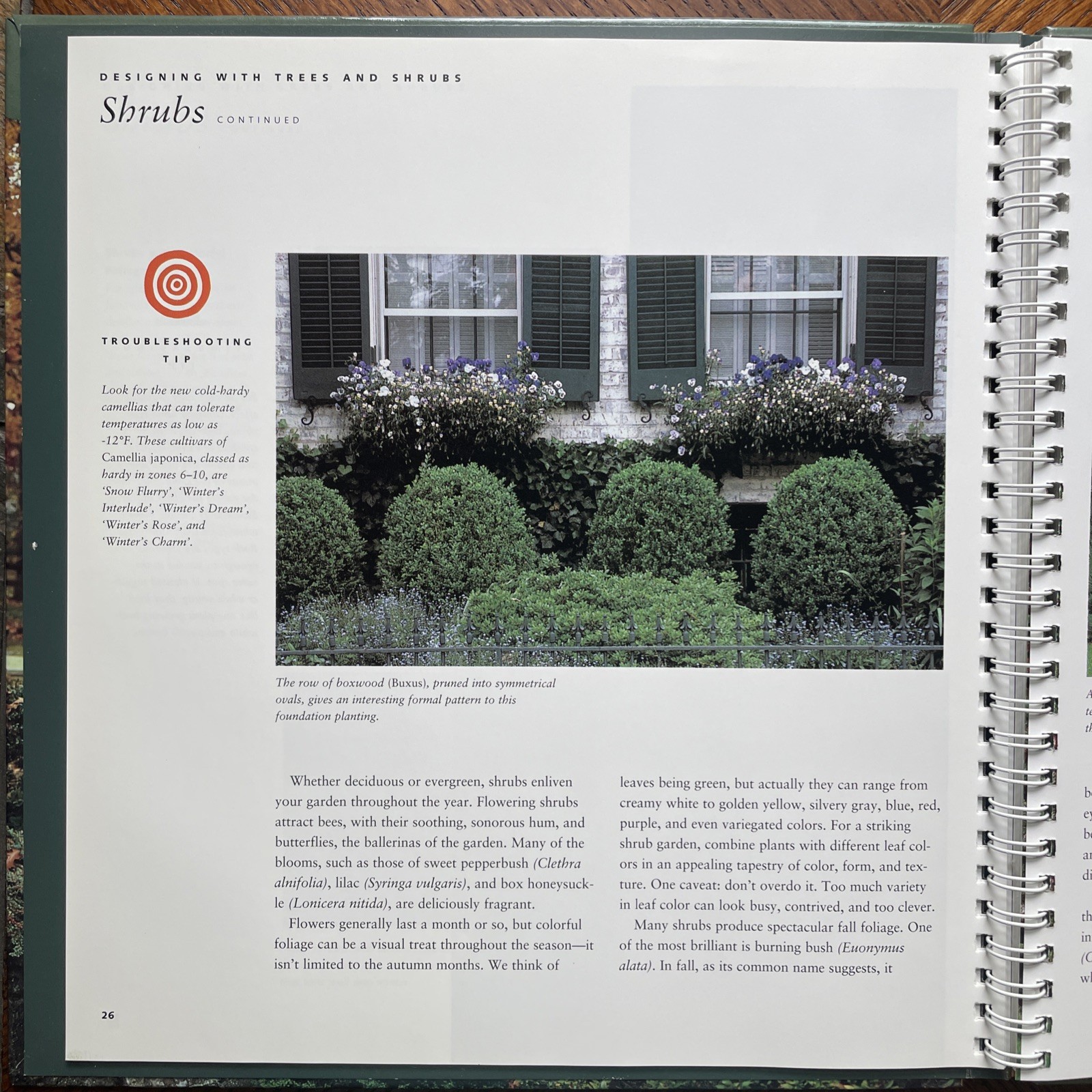 BH&G Trees & Shrubs Hardbound Spiral Gardening Book Catriona Tudor Erler 1995