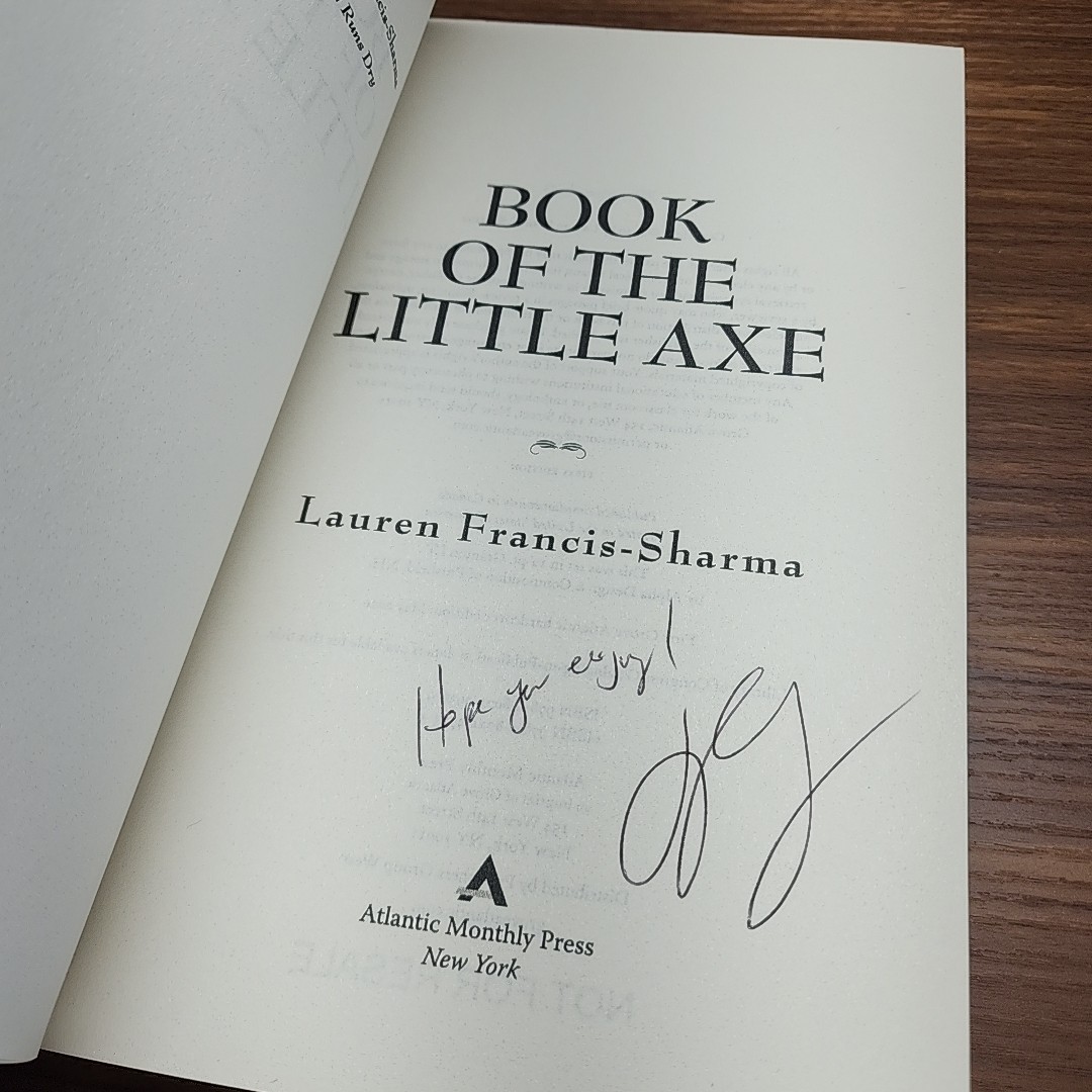 Book of the Little Axe Paperback Uncorrected Proof Novel Arc Copy First Edition