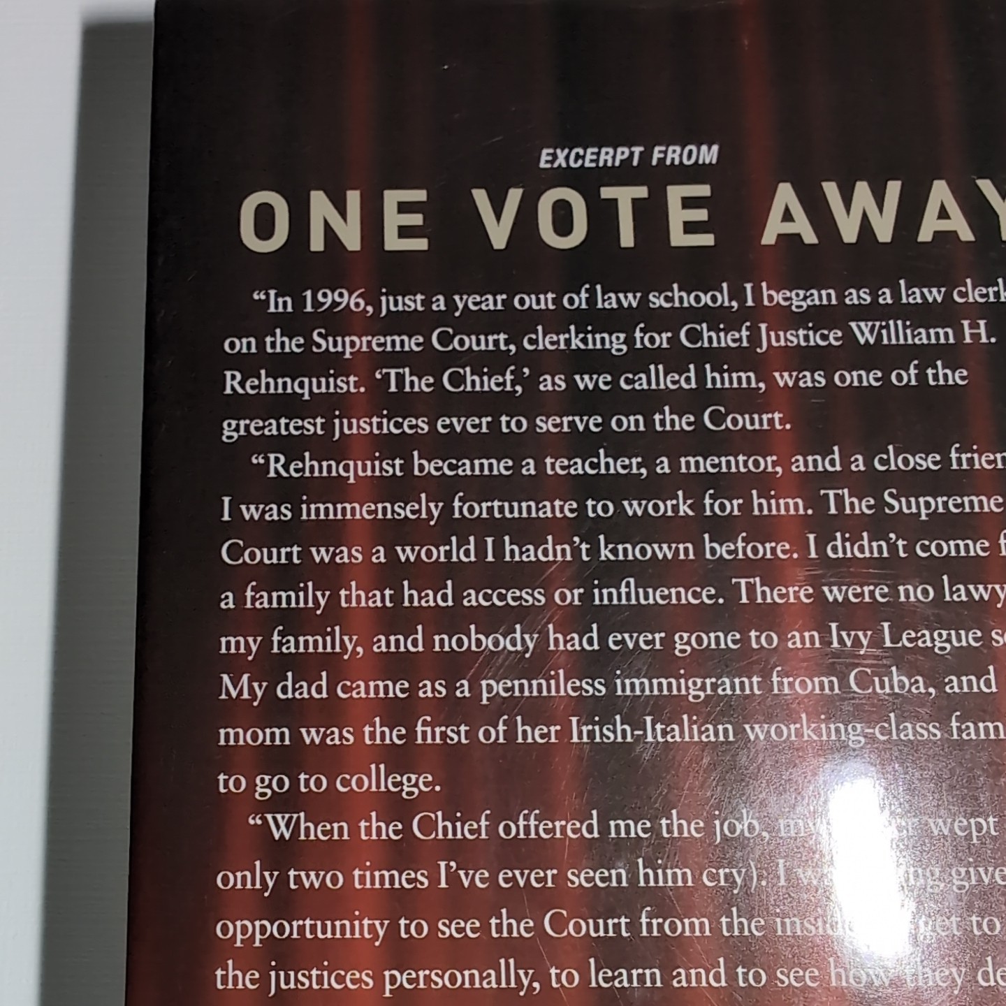 New,Signed, Ted Cruz, One Vote Away,2020, HC/DJ, Regnery Publishing 7th Printing