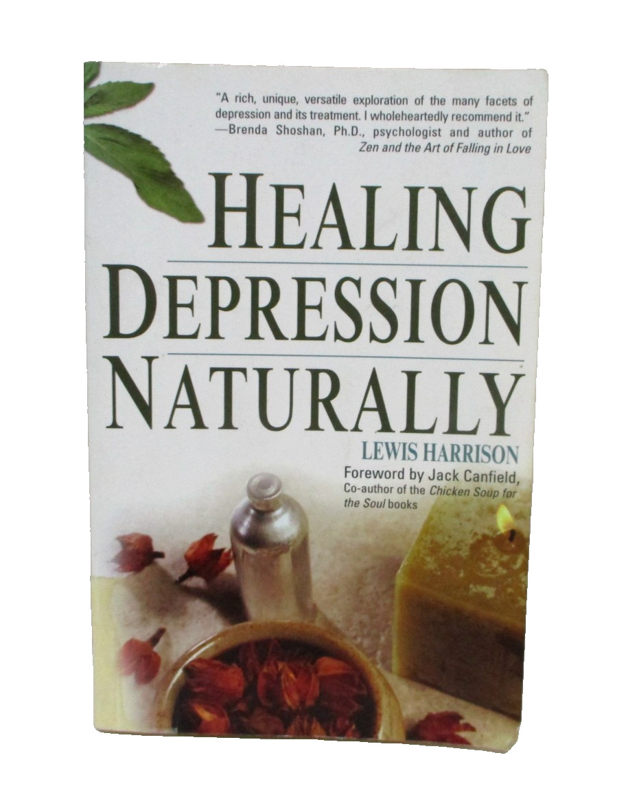 Healing Depression Naturally by Lewis Harrison herbal medicine softcover book