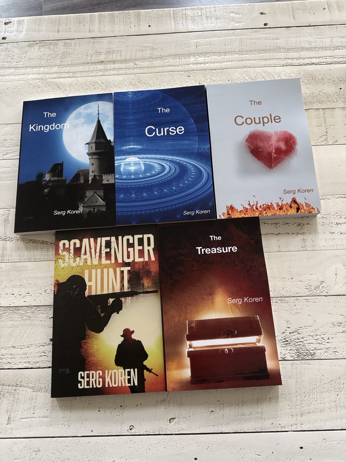 Serg Koren 5 Paperback Lot The Kingdom Curse Couple Scavenger Hunt Treasure