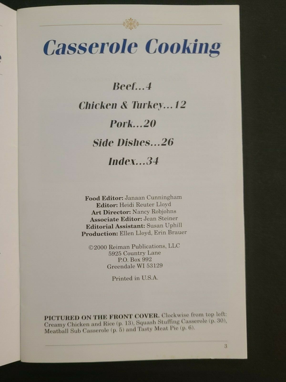 (LOT OF 2) Country Casserole & Casserole Cooking Booklets Cookbook 50 & 35 Pages