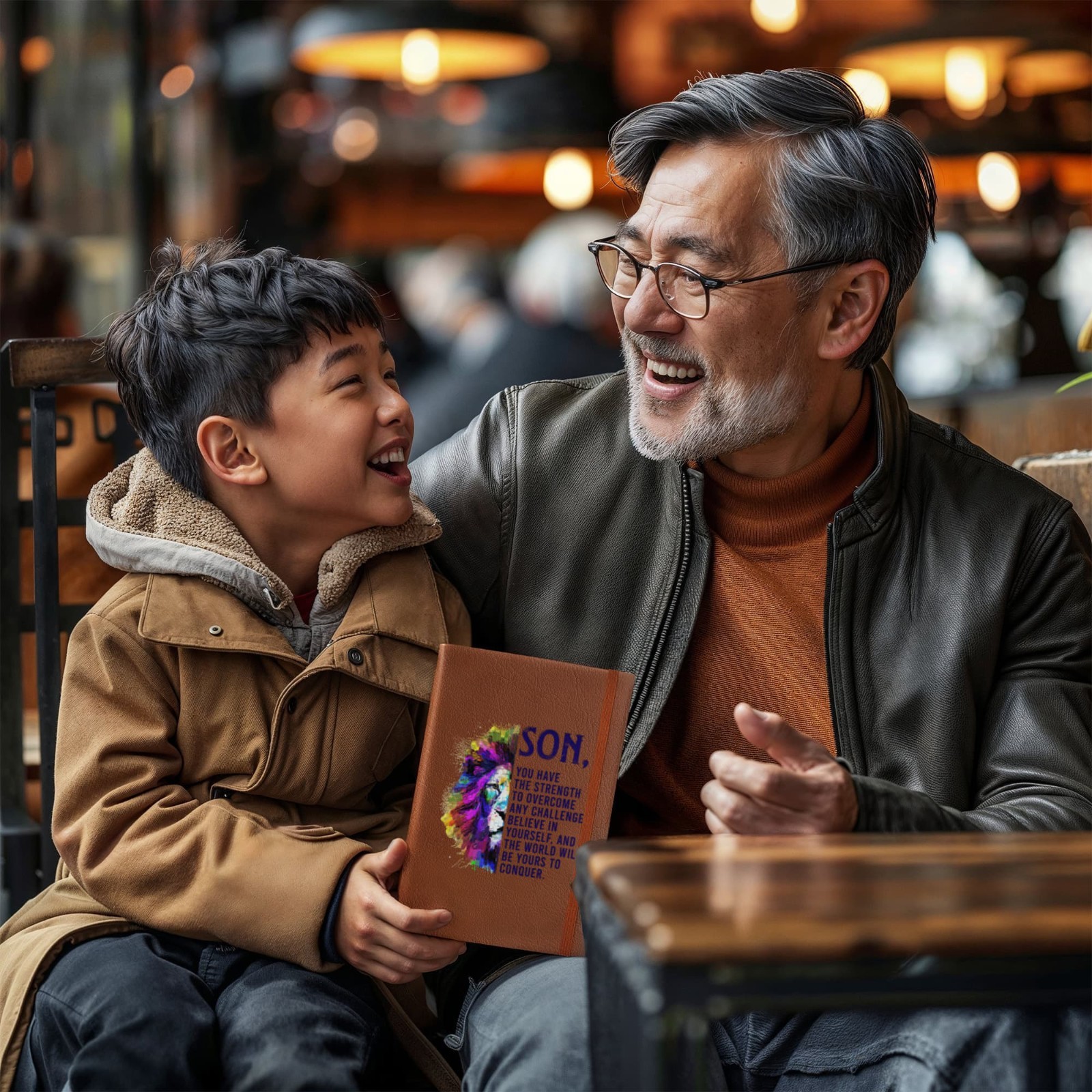 To My Son Wherever You Go Go With All Your Heart – Vegan Leather Journal