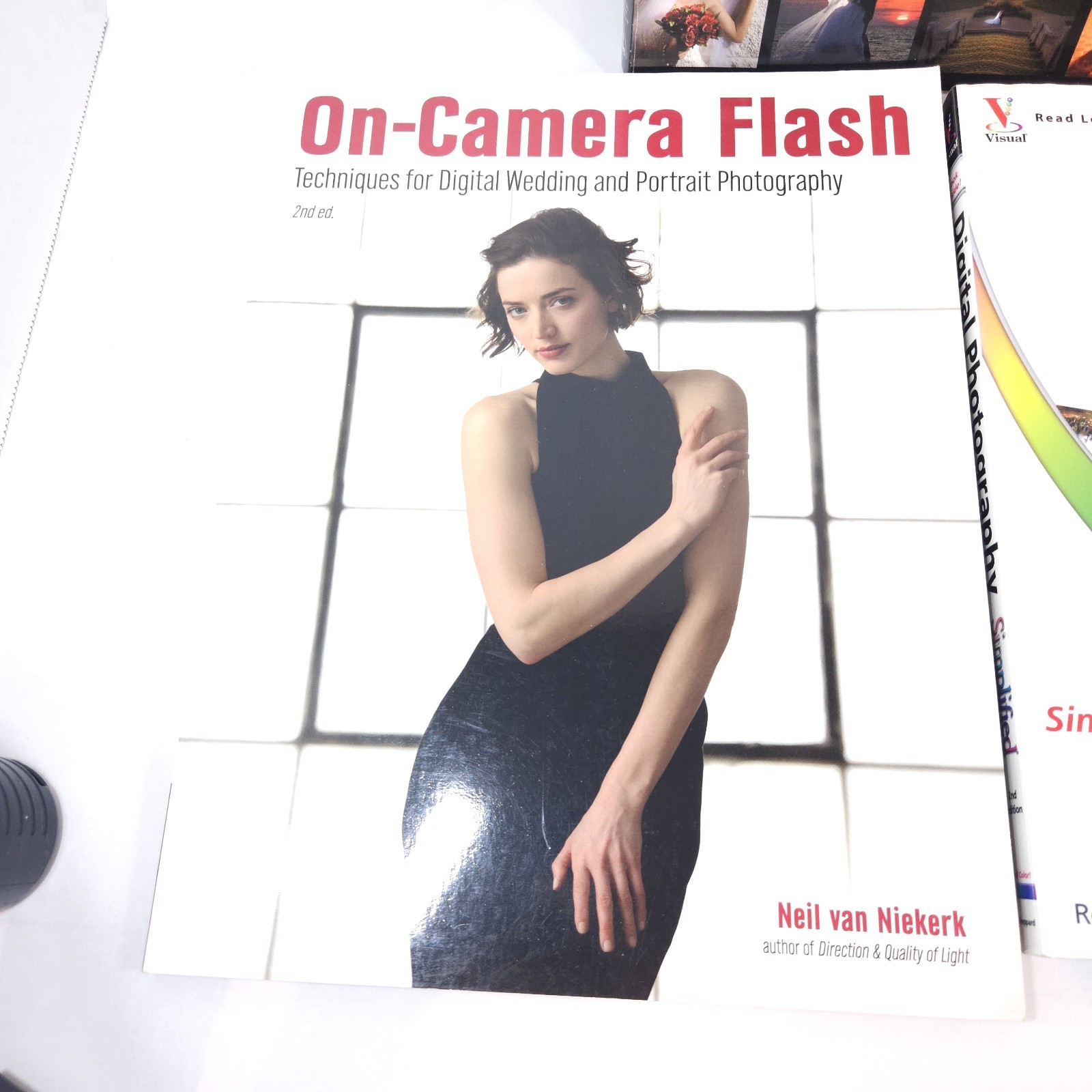 Photography Book Lot of 3: Ziser Captured by the Light, Flash, Digital Simplifie