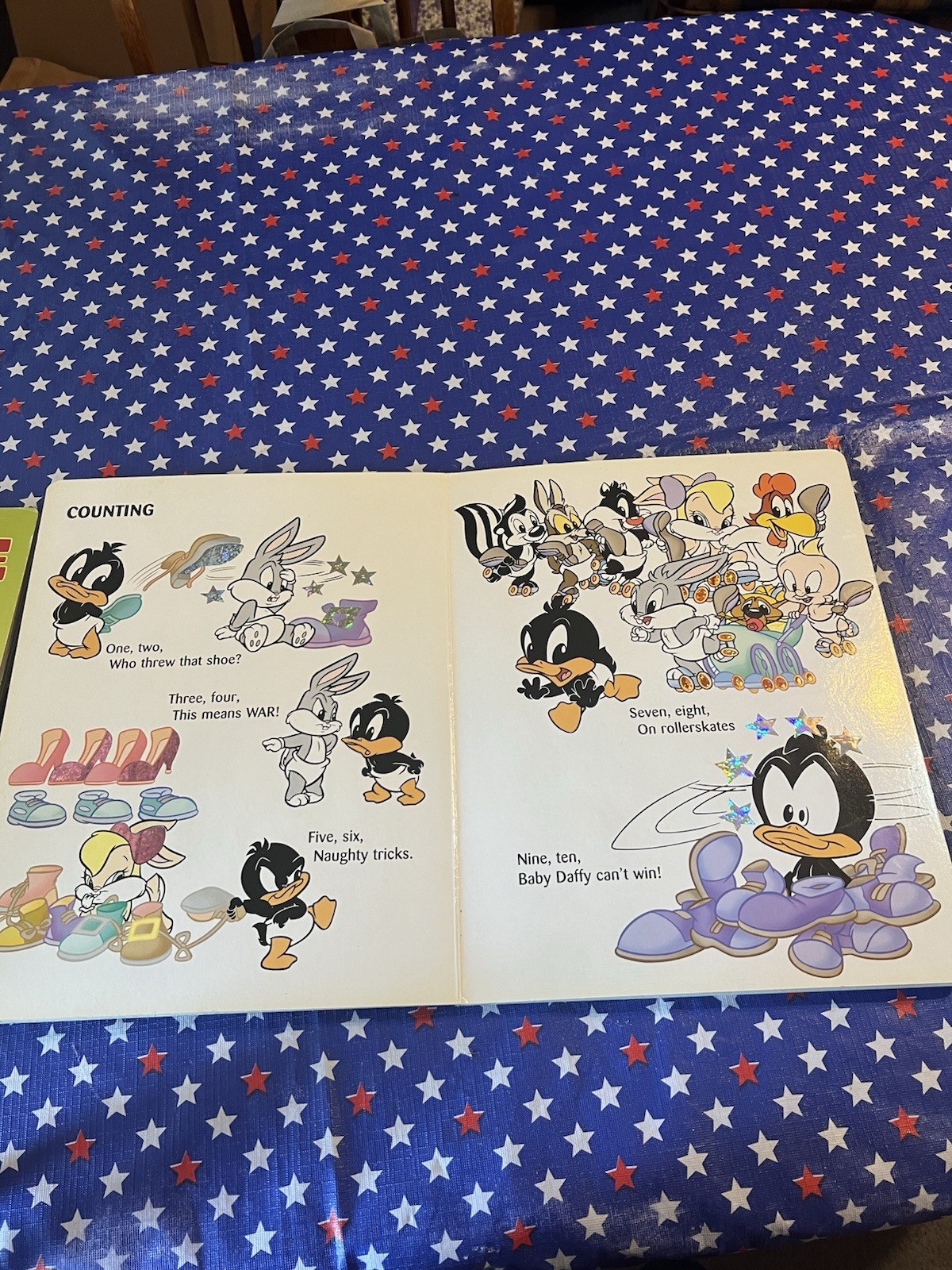 Two Baby Looney Tunes Hard Cover Learning Books