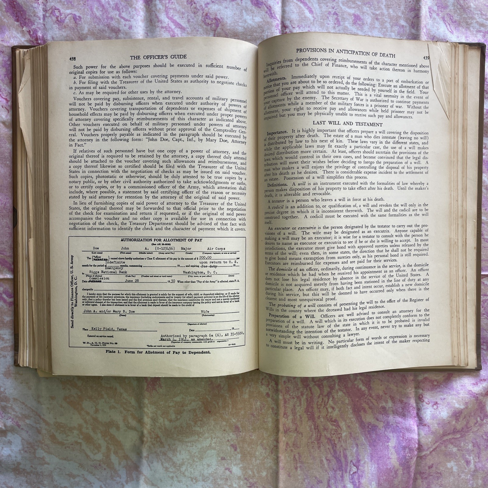 The Officer’s Guide ~ 9th Edition (1942 Military Service Army Book WWII HC)